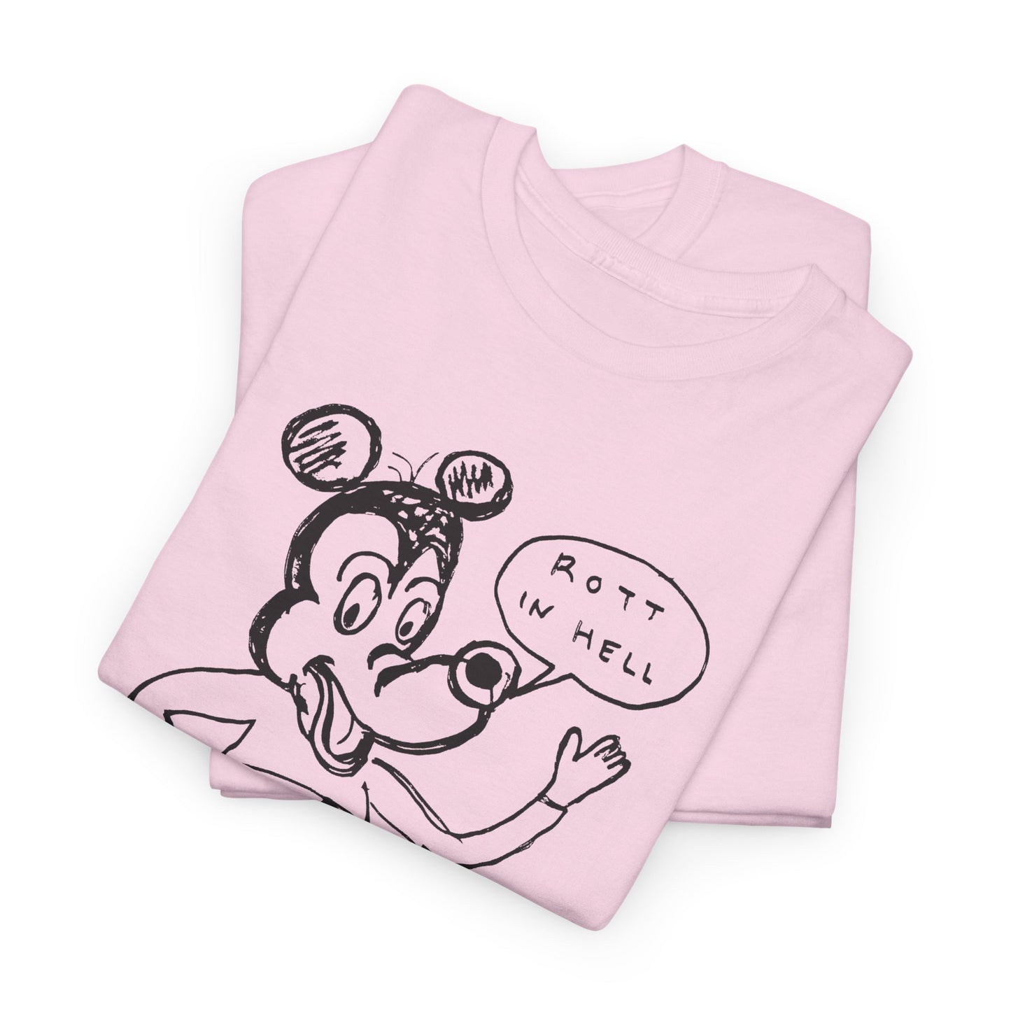 rot in hell bucoo! drawing by daniel johnston custom edit tshirt