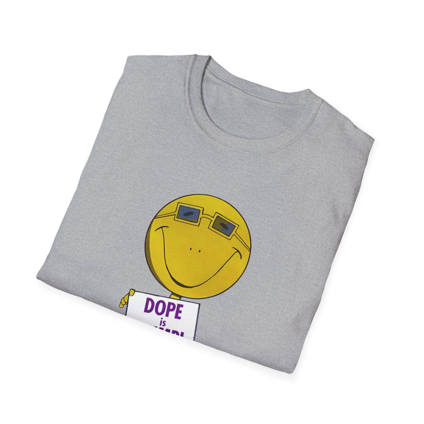 1960s/70s anti drug poster tshirt dope is dumb by smartset smarteen s.o.s tshirt