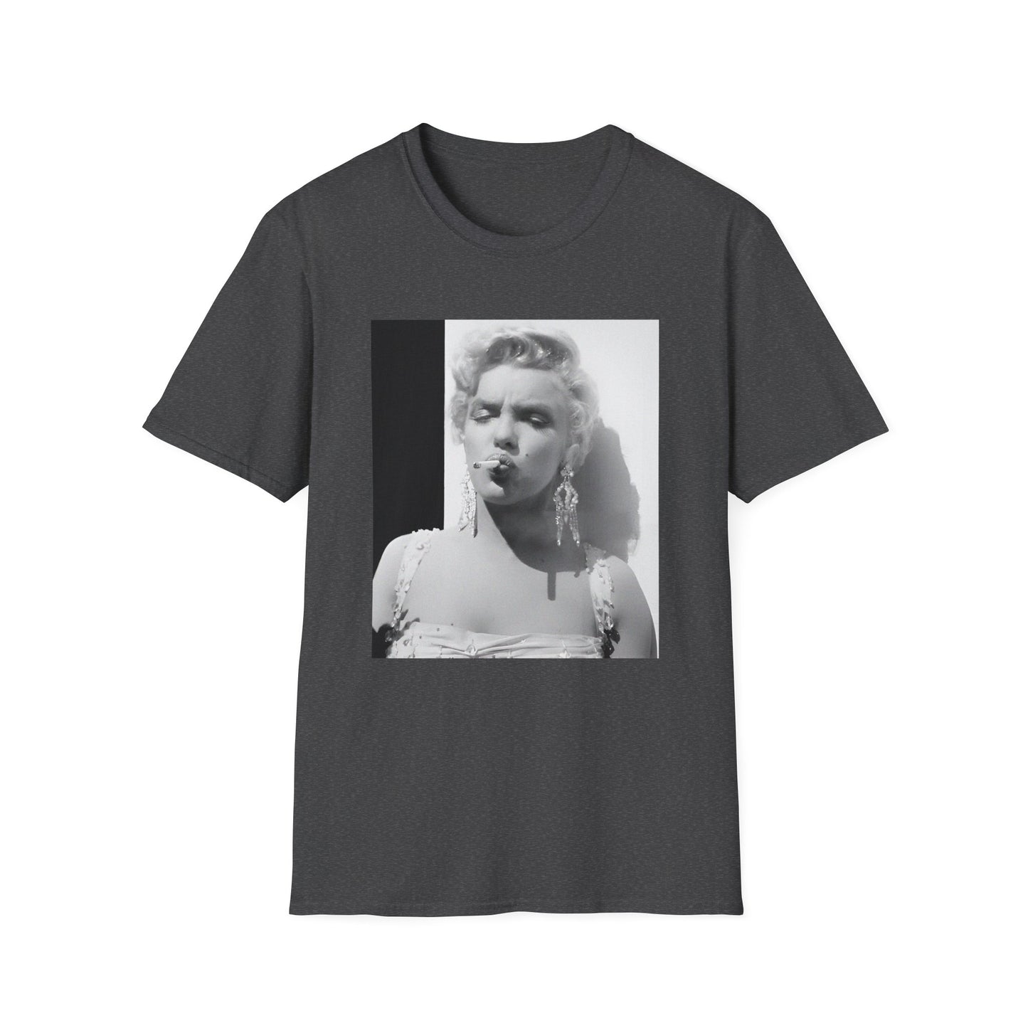 marilyn monroe smoking a cigarette tshirt