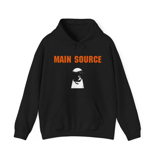 main source 1991 looking at the front door single hoodie