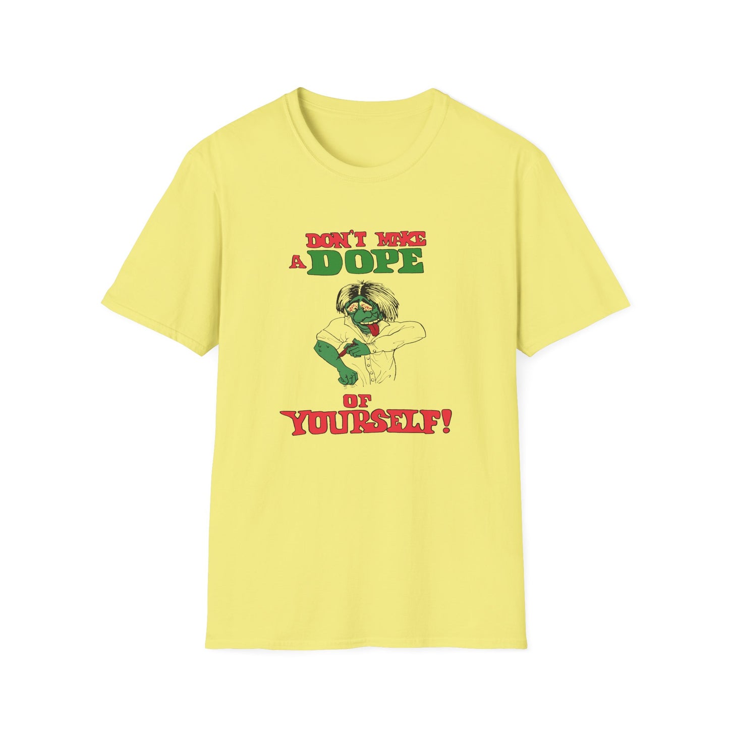 1960s anti drug poster don't make a dope of yourself by smartset smarteen s.o.s tshirt