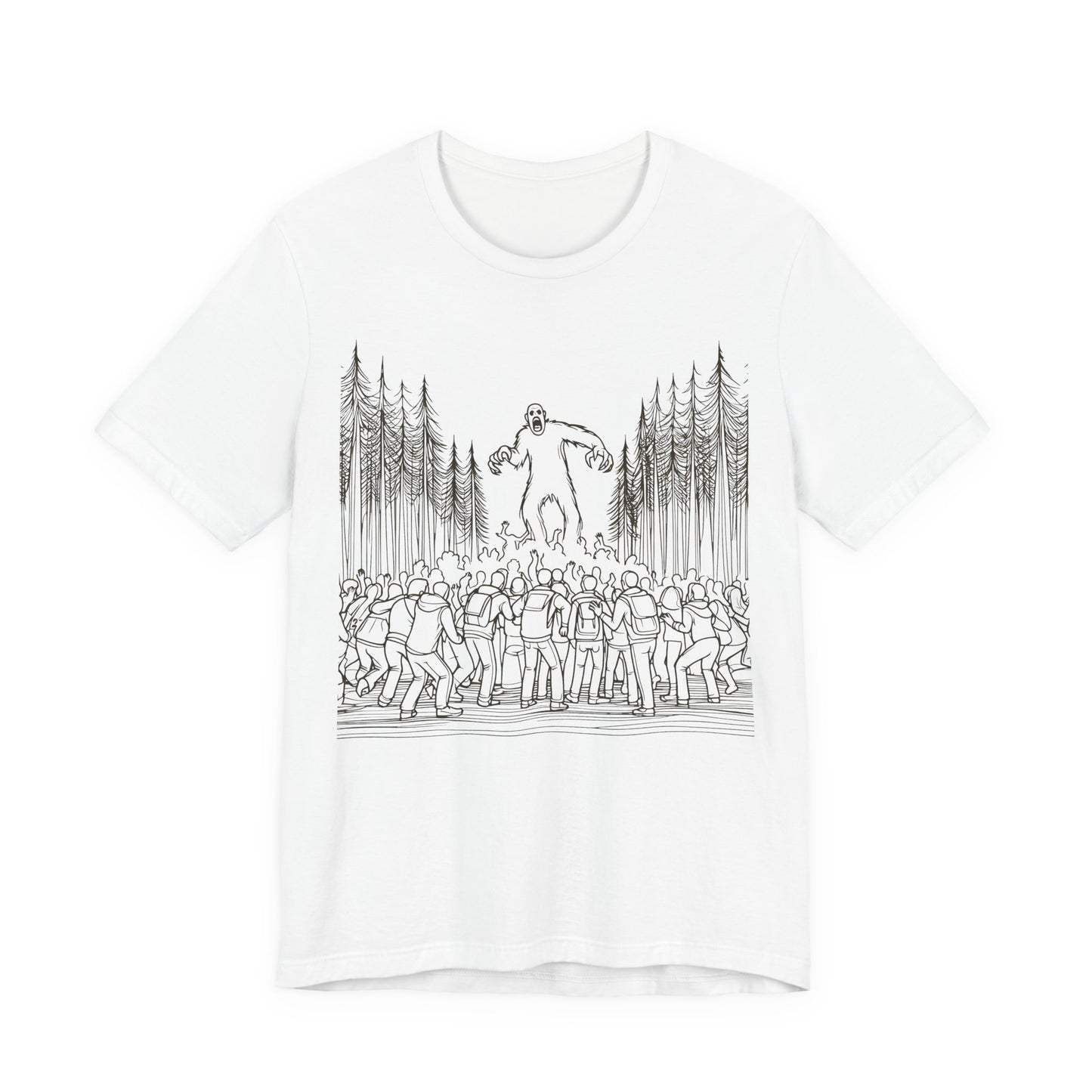 sasquatch attacks tshirt