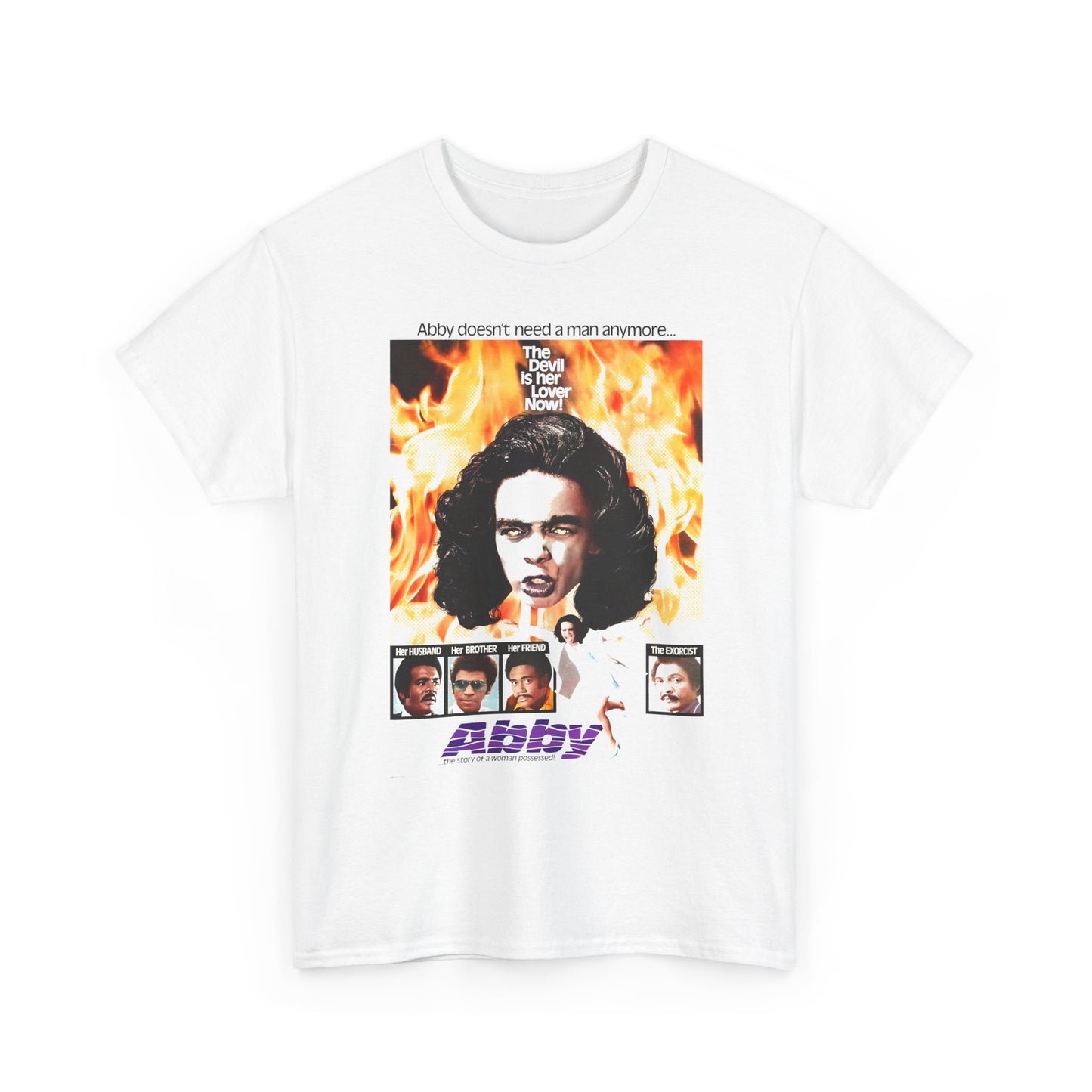 1974 abby movie poster edit tshirt