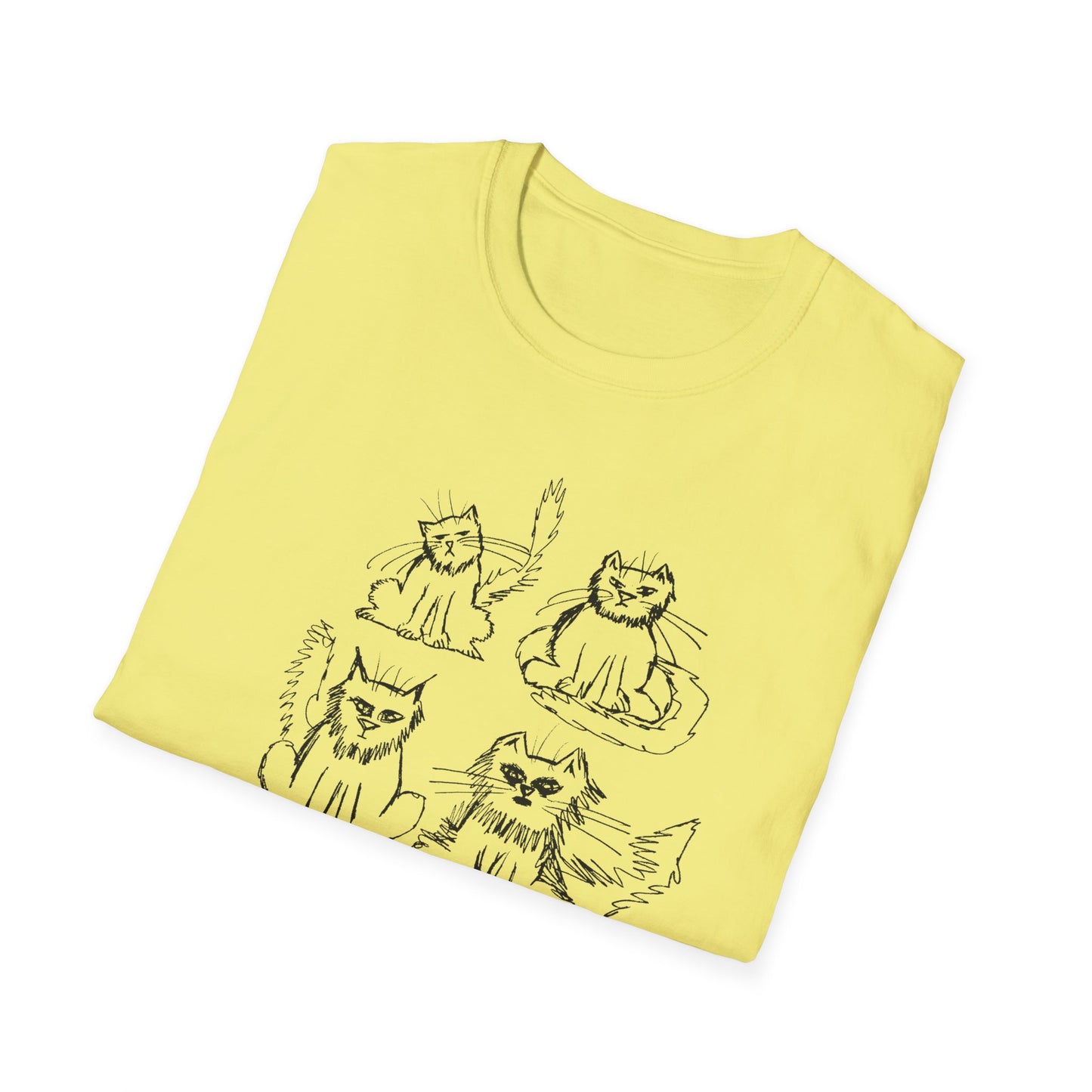 original drawing another six cats tshirt