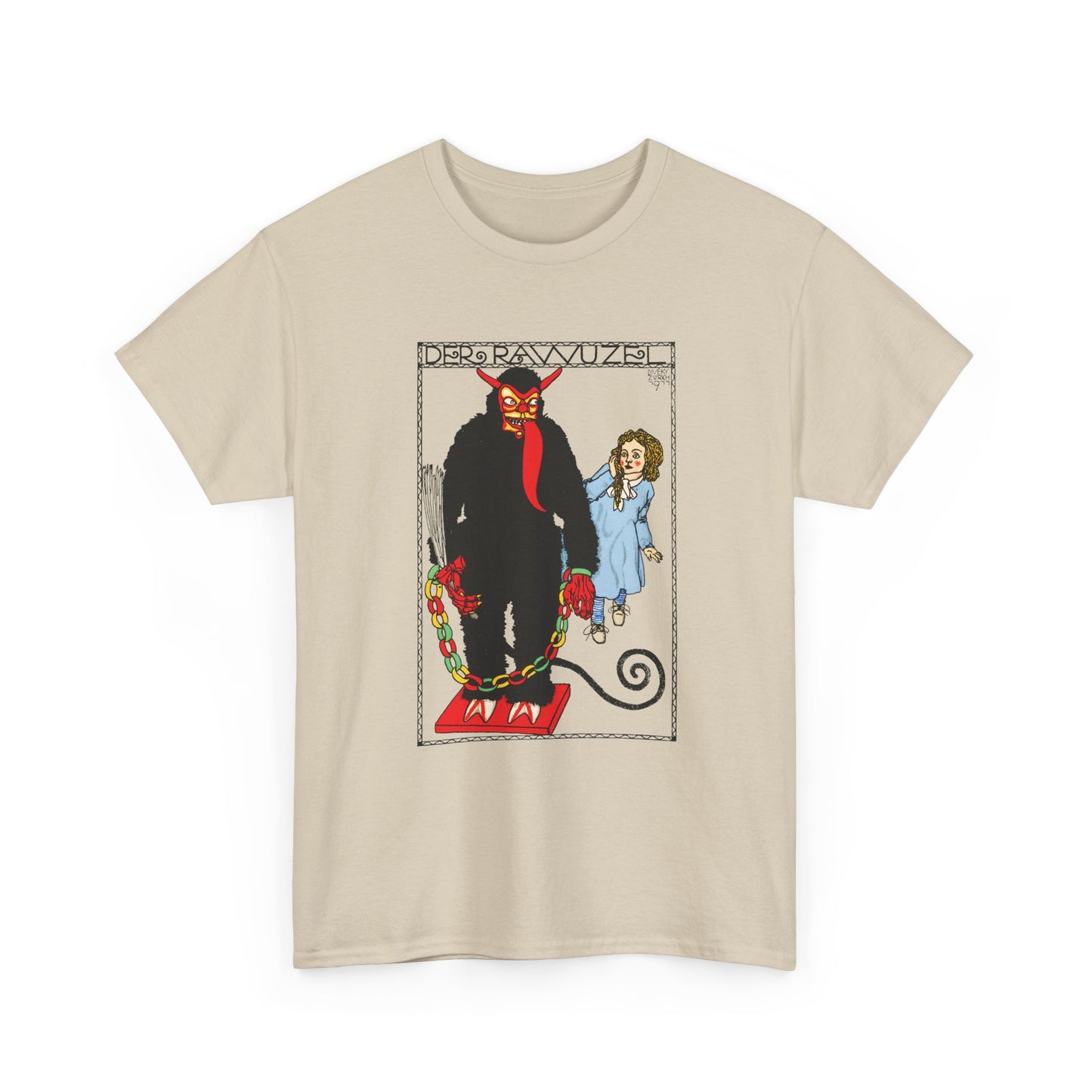 1911 josef von diveky the monster (der rawuzel) color lithograph reproduction tshirt