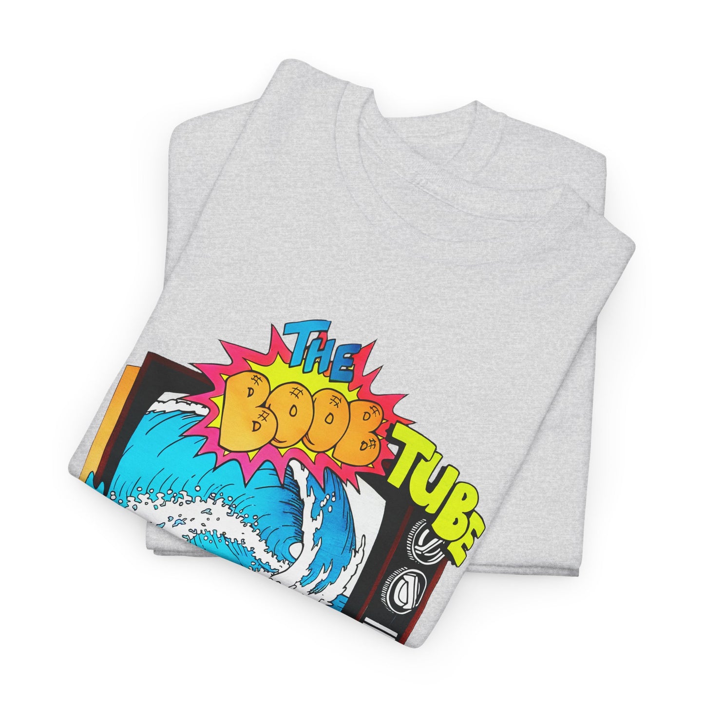 1980s boob tube surf style tv reproduction tshirt