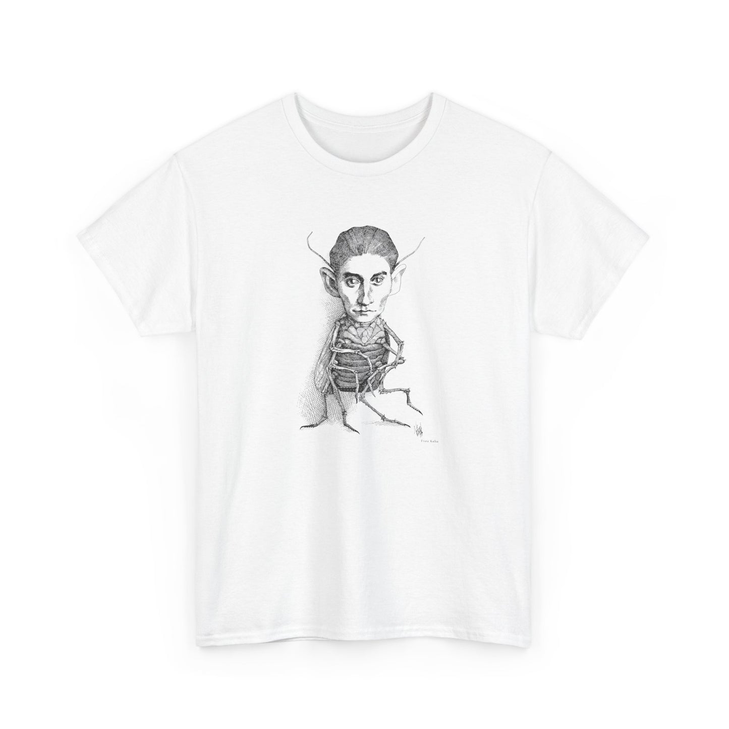 1970s drawing of franz kafka by rogelio naranjo tshirt