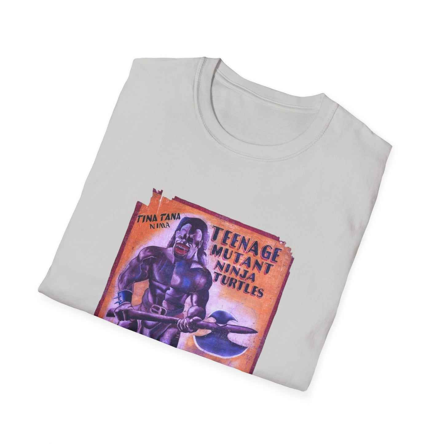 teenage mutant ninja turtles 1990 ghanaian movie poster tshirt