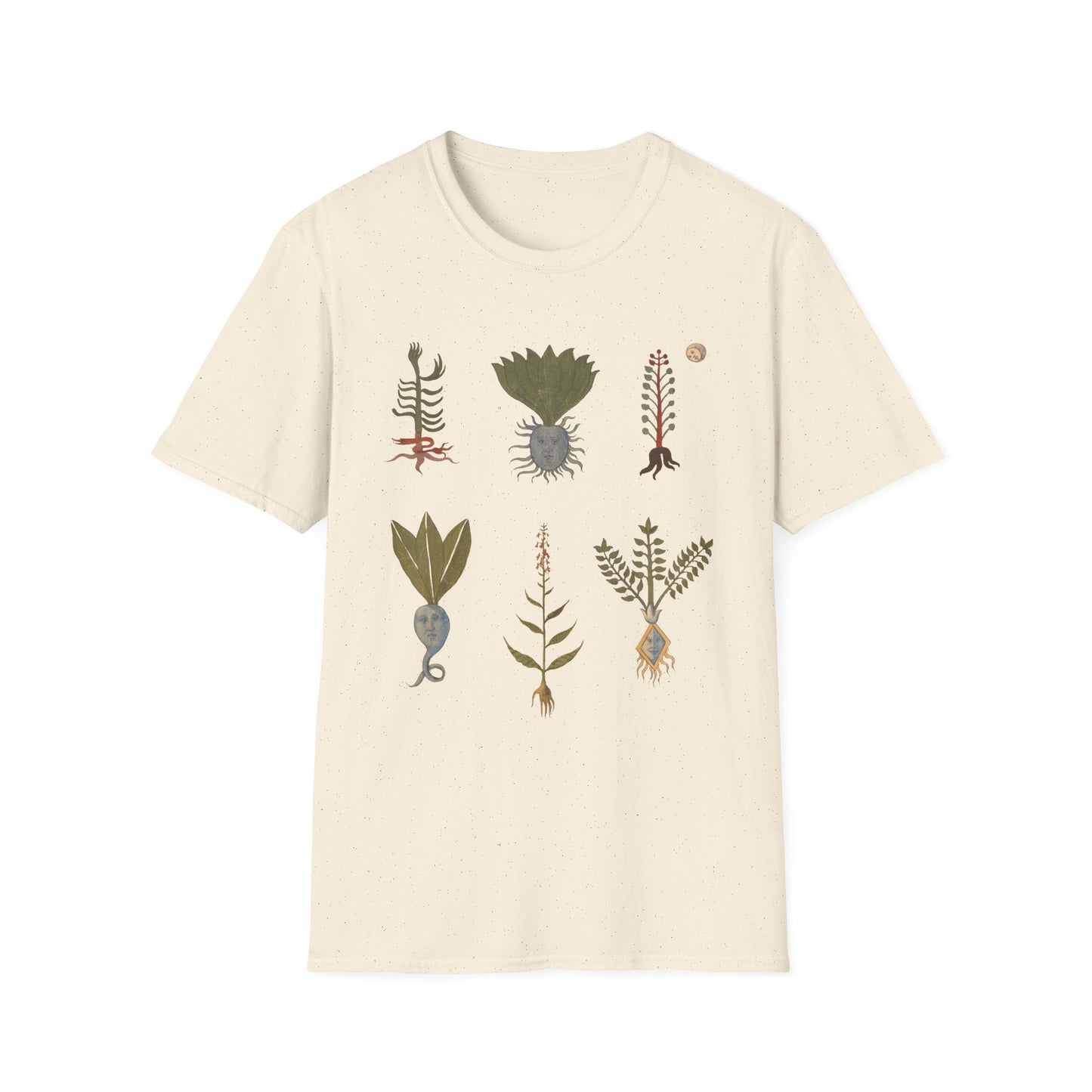 plants with human features images from the erbario 15th-century herbal illustration guide from northern italy tshirt