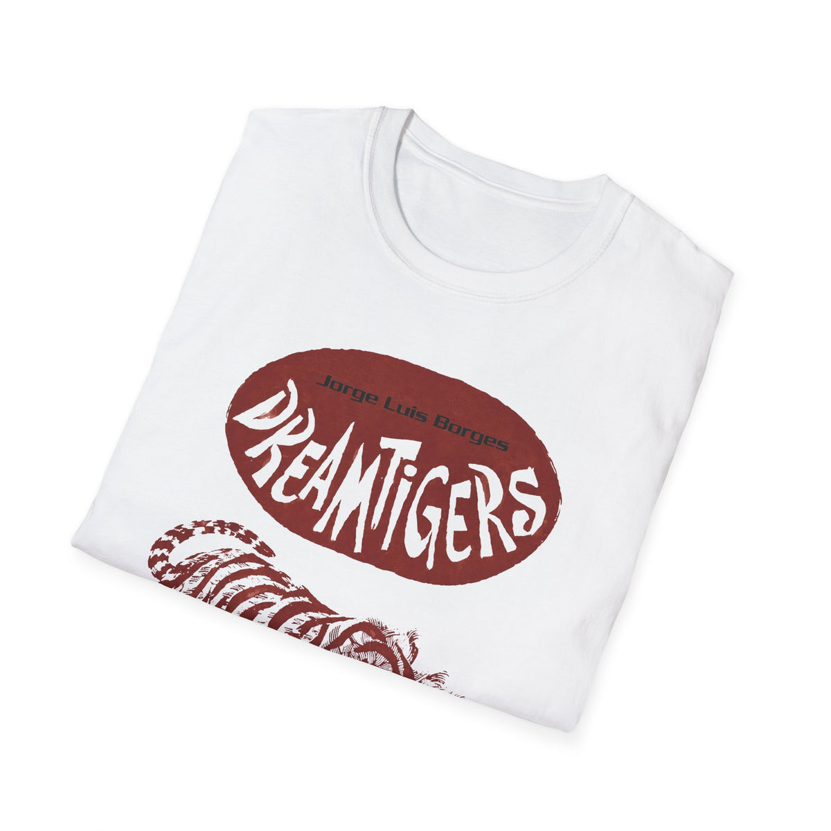 jorge luis borges 1960s dreamtigers book cover tshirt