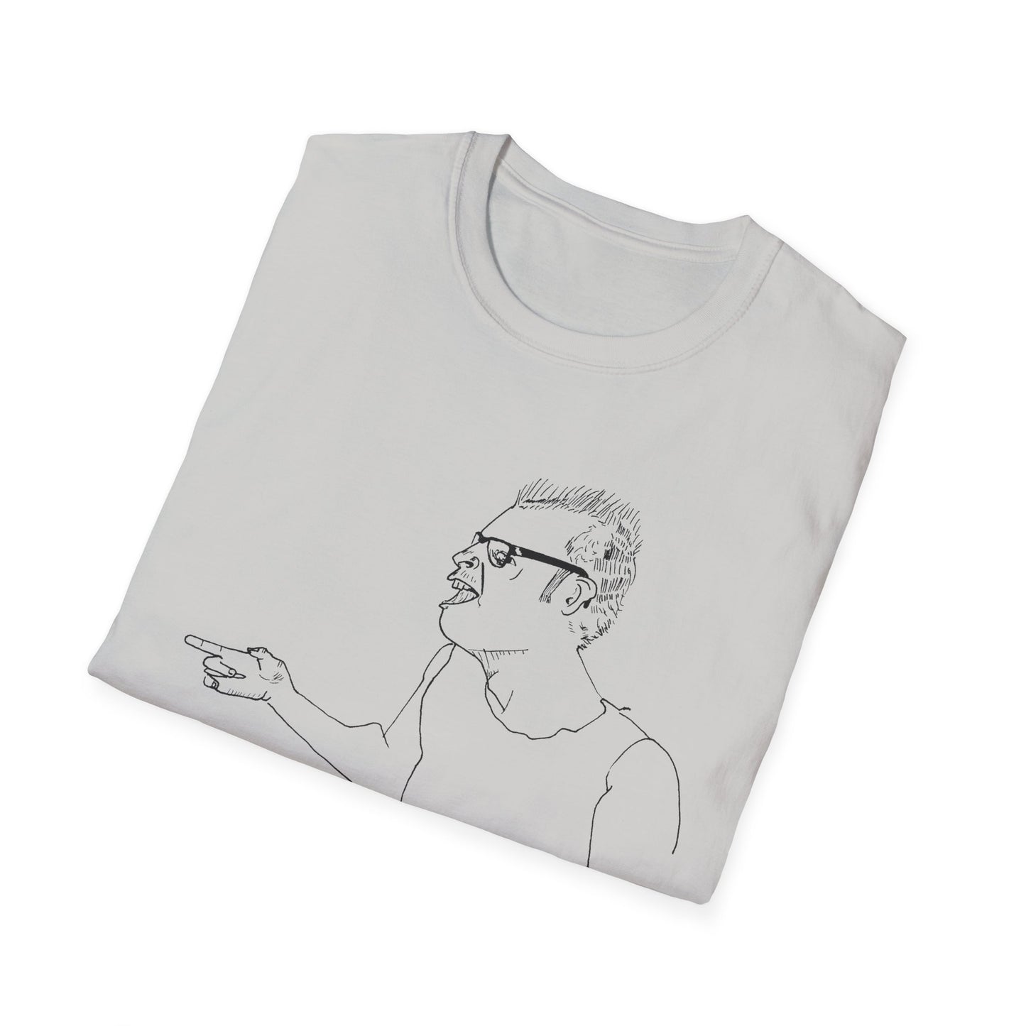 original drawing stick men with ray guns bobby soxx tshirt