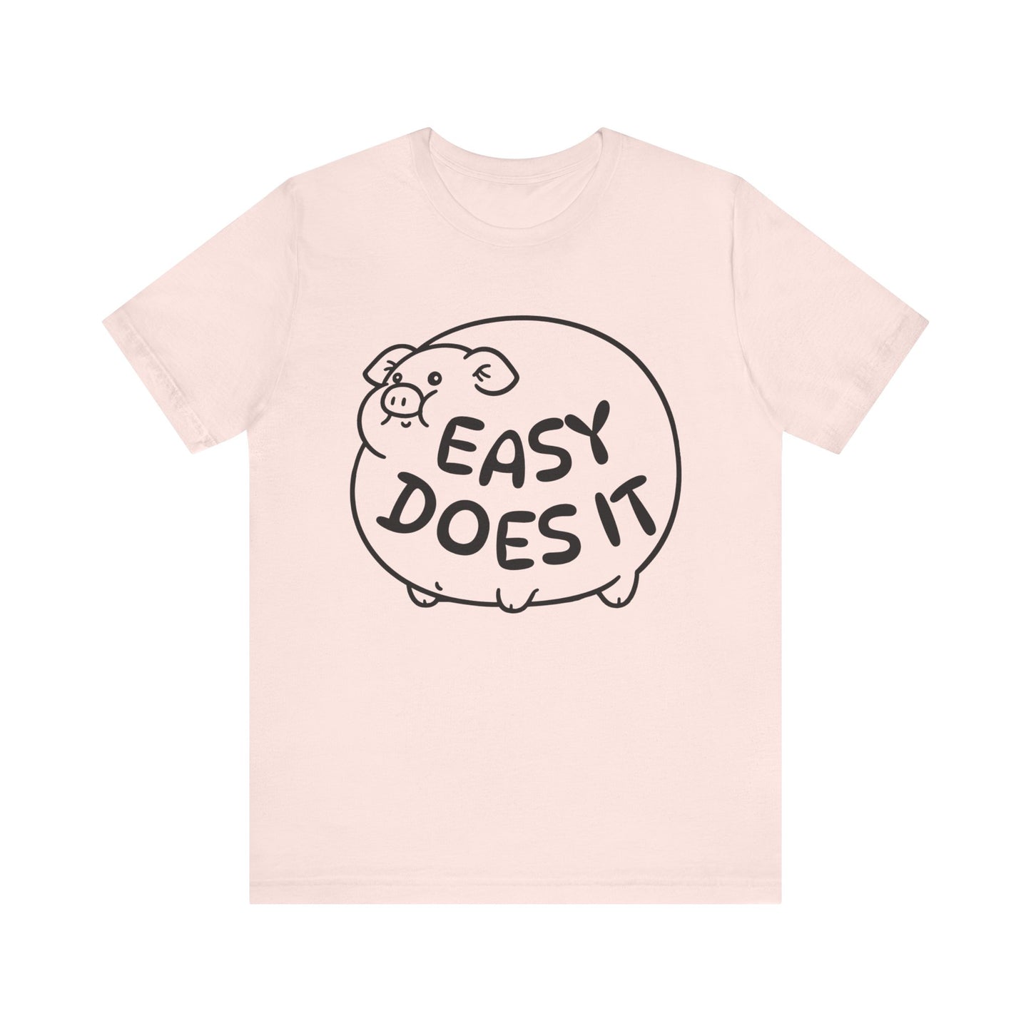 easy does it inflated pig tshirt