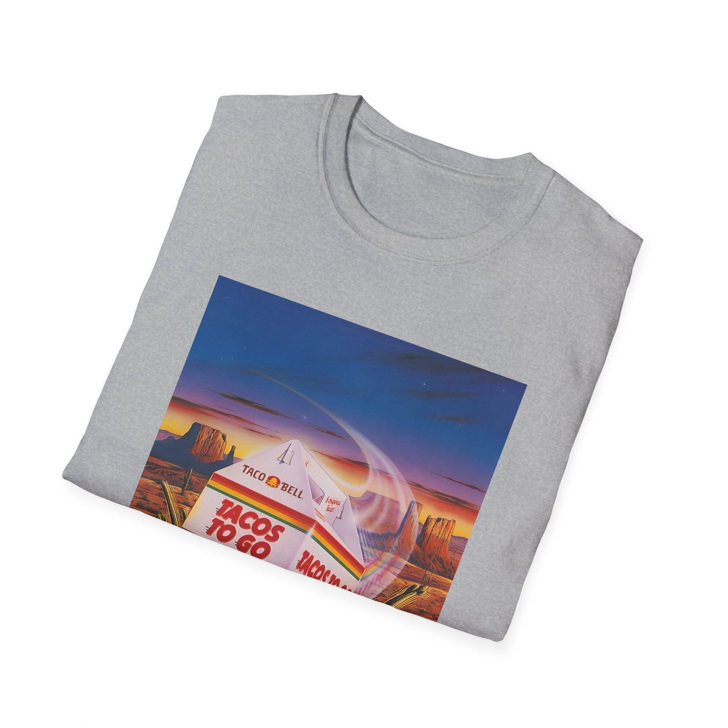 1980s retro taco bell advertisement tshirt