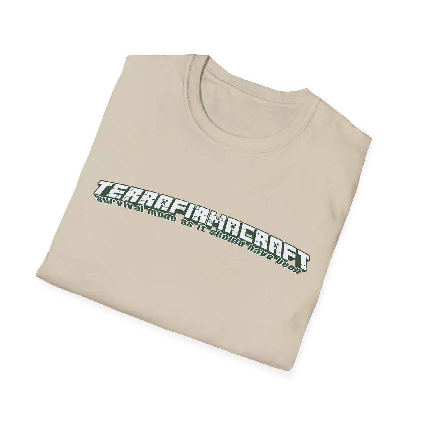 terrafirmacraft tfc survival mode as it should have been logo tshirt