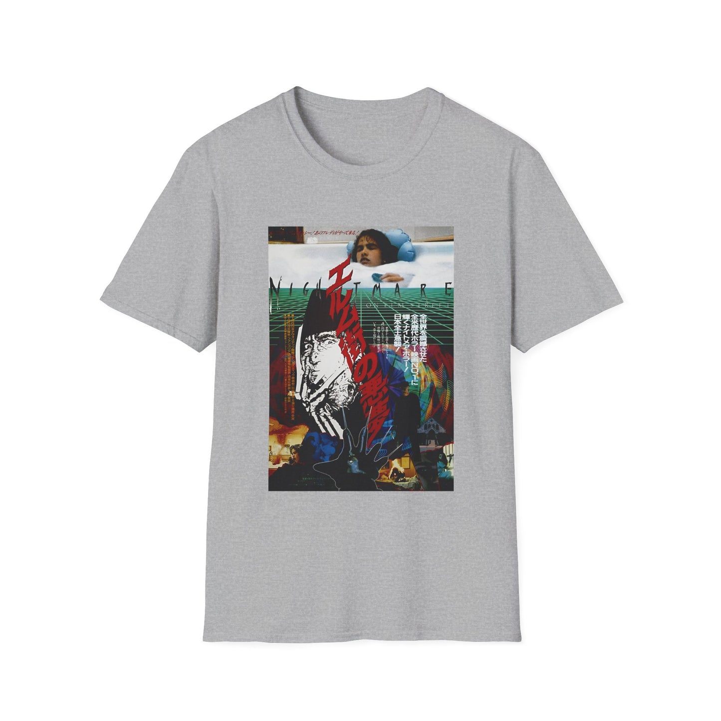 1986 japanese movie poster for nightmare on elm street 1984 tshirt