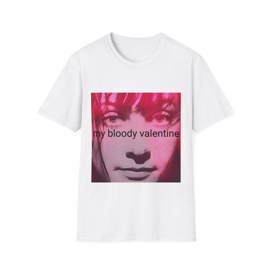 my bloody valentine belinda butcher close up in pink tshirt