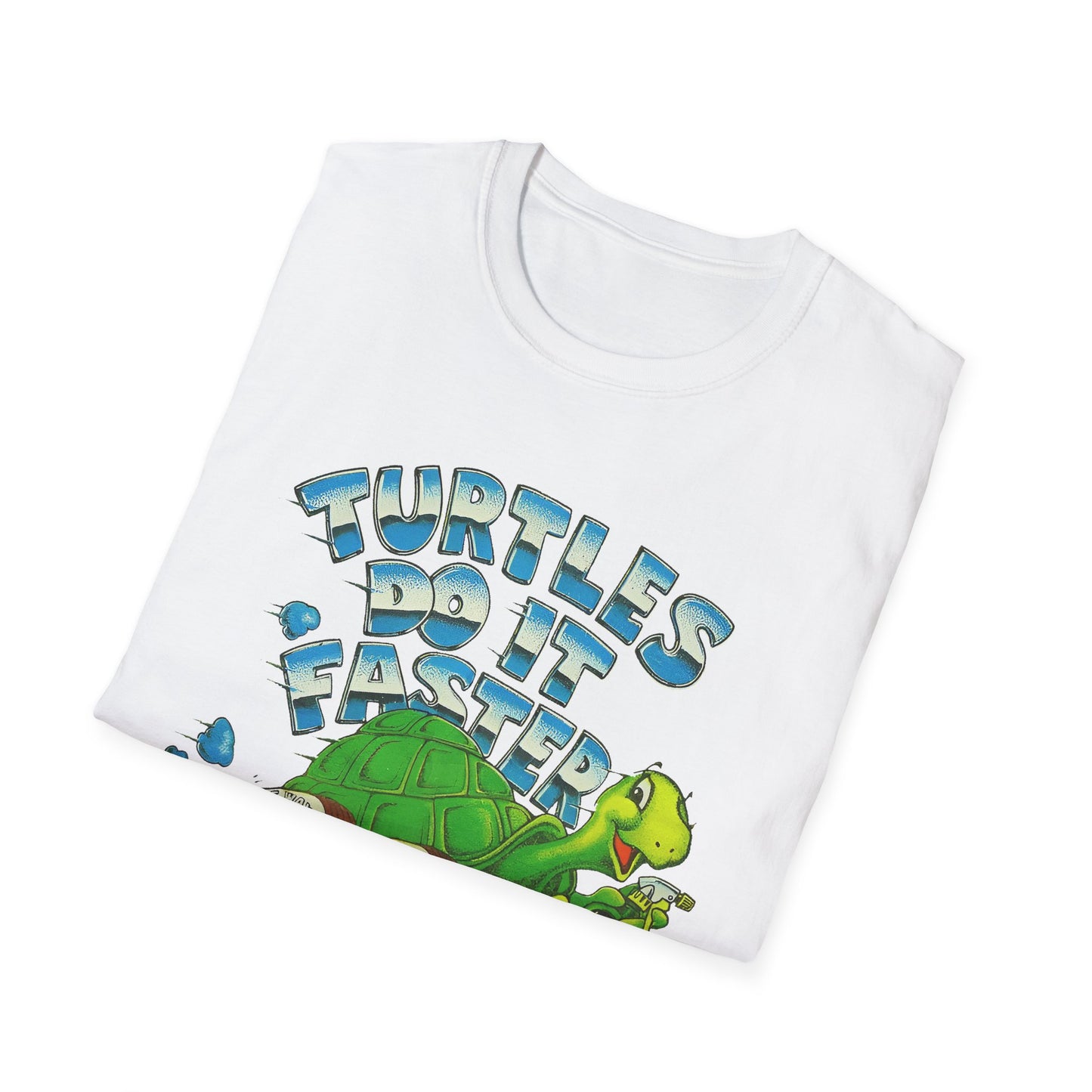 1980s turtle wax advertisement "turtles do it faster" reproduction tshirt