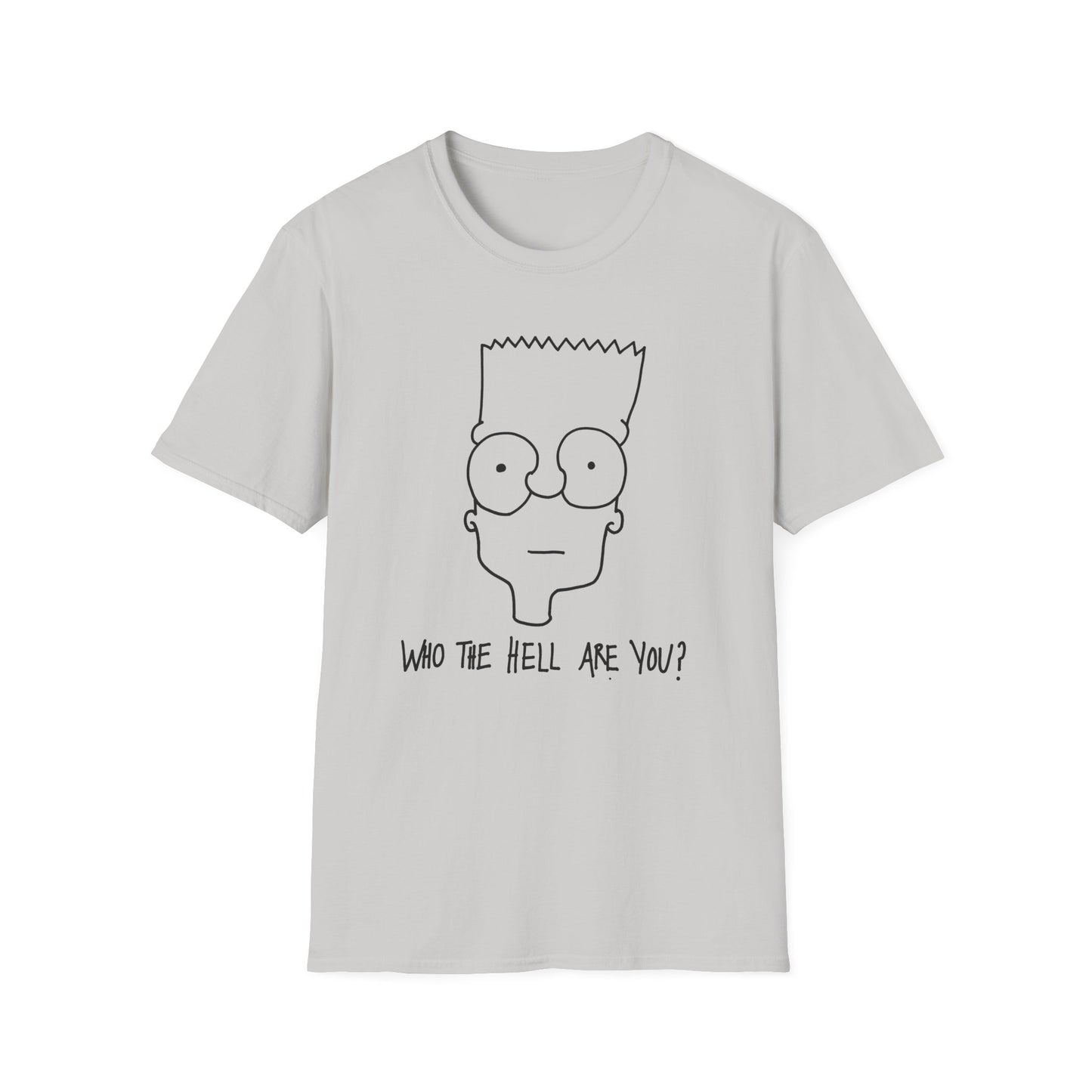 bart simpson who the hell are you original drawing tshirt