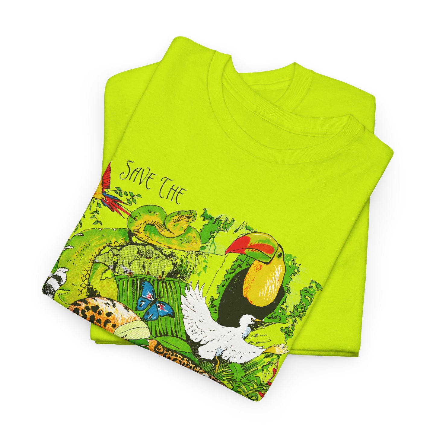 1993 vintage save the rainforest reproduction tshirt