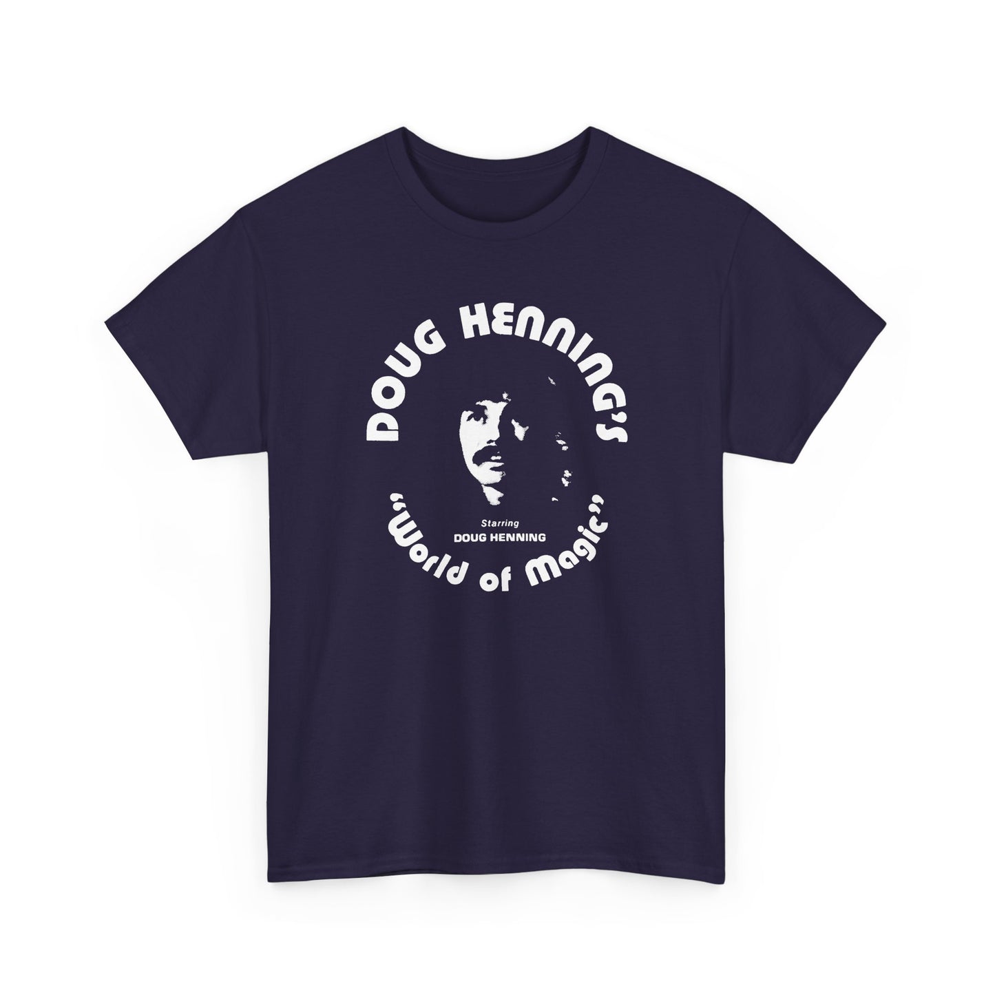doug henning's world of magic starring doug henning stencil style tshirt