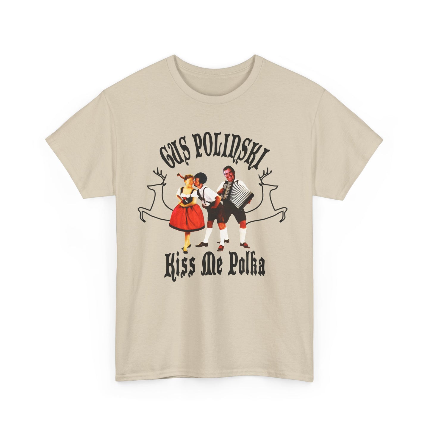 home alone gus polinski (john candy) poker king of the midwest parody album cover for kiss me polka tshirt