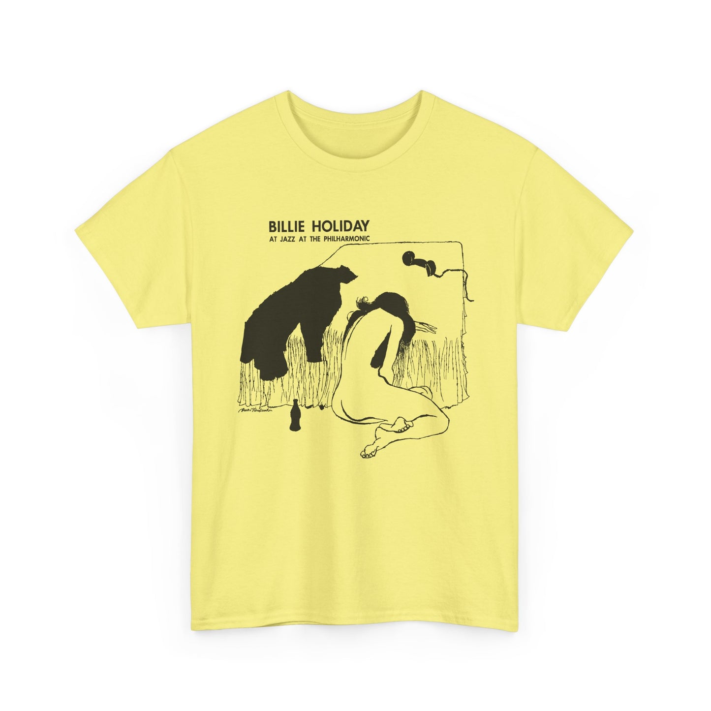 1954 billie holiday at jazz at the philharmonic slightly stretched graphic tshirt