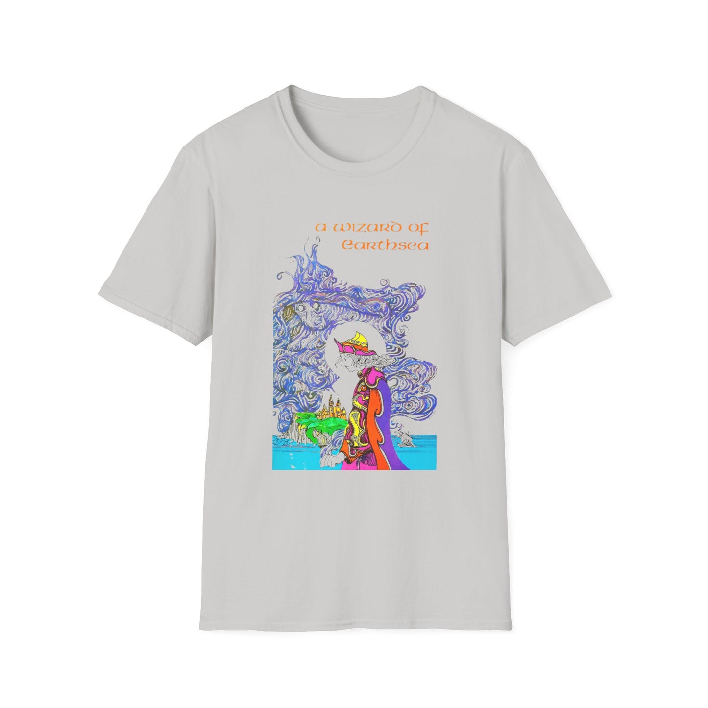 a wizard of earthsea novel by ursula k. le guin book cover tshirt