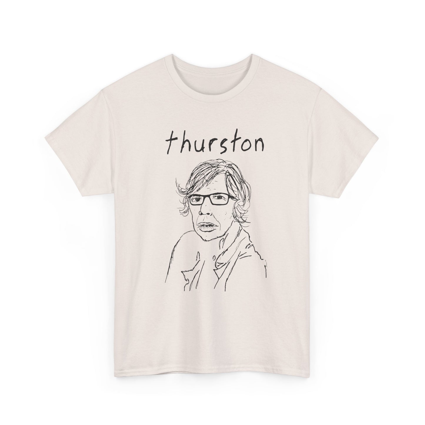 original drawing thurston moore with name tshirt