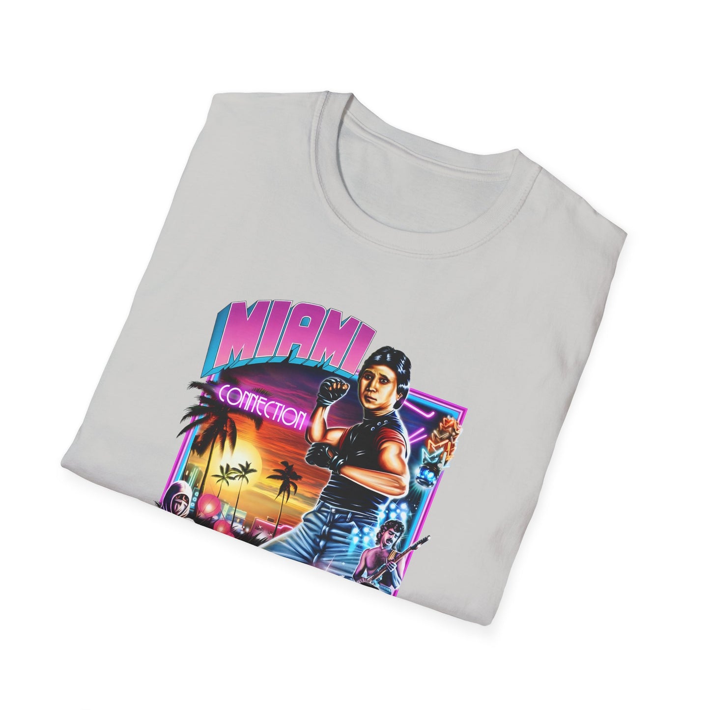 1987 movie miami connection movie poster tshirt