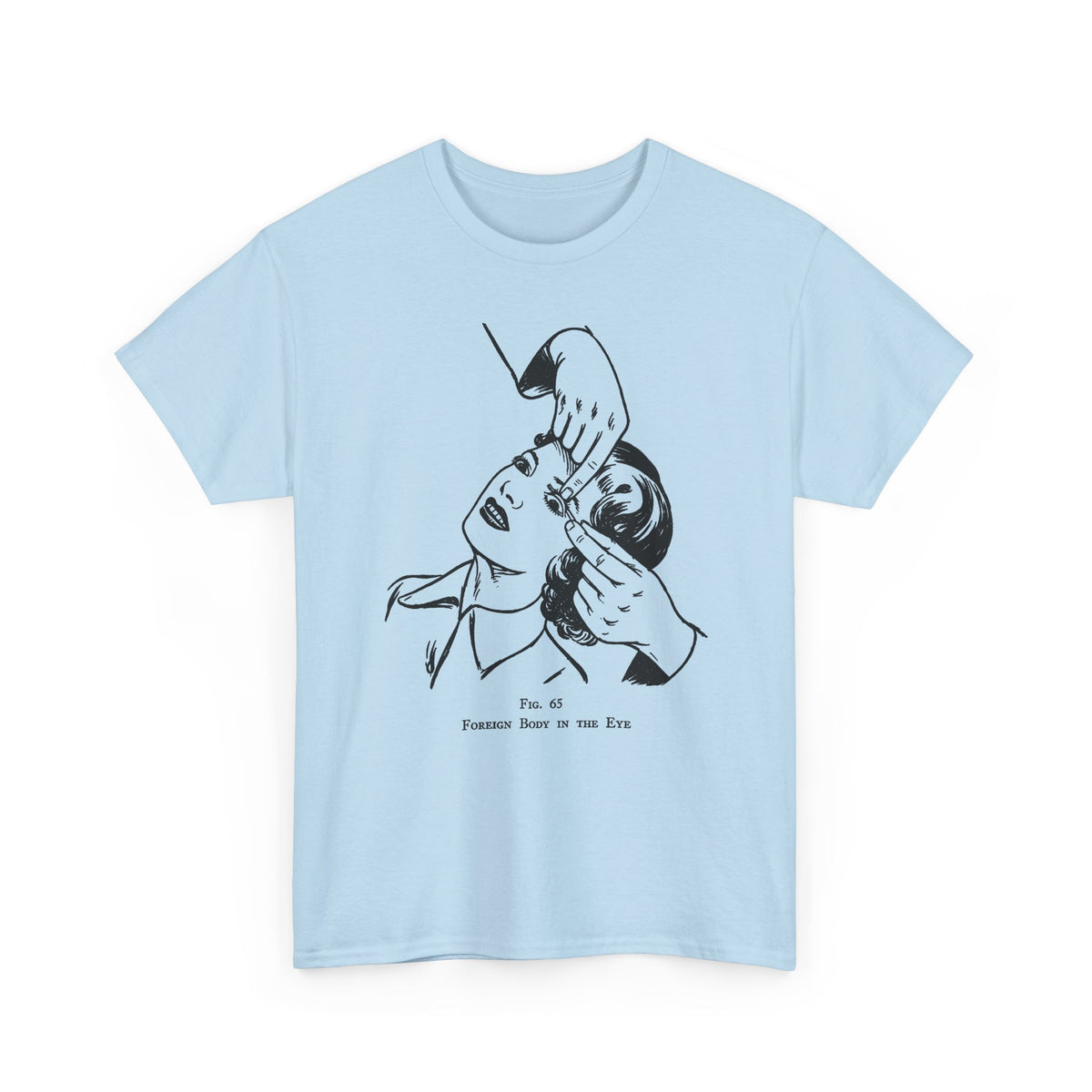 vintage british medical pamphlet foreign body in the eye reproduction tshirt