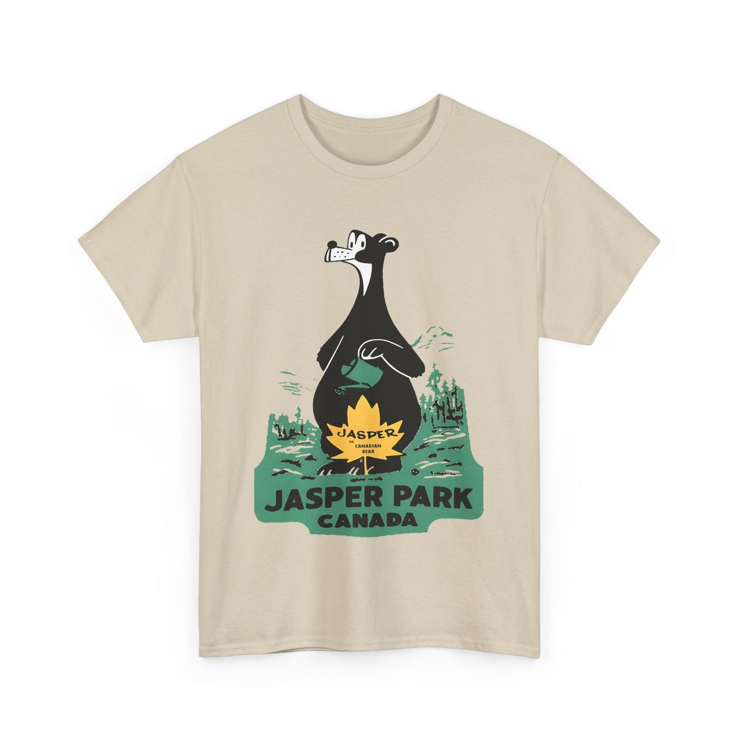 1950s jasper national park patch tshirt