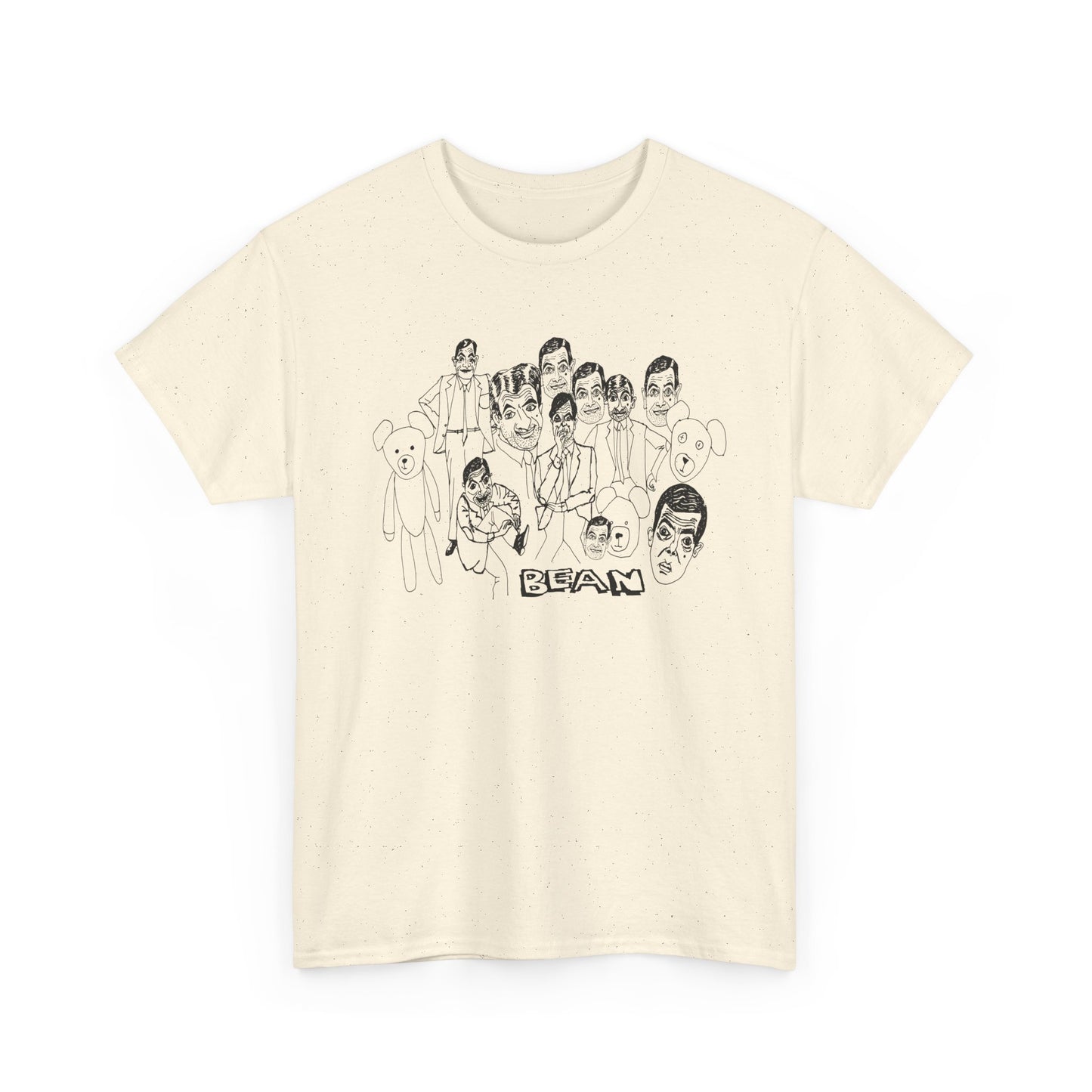 scary mr bean original drawing tshirt