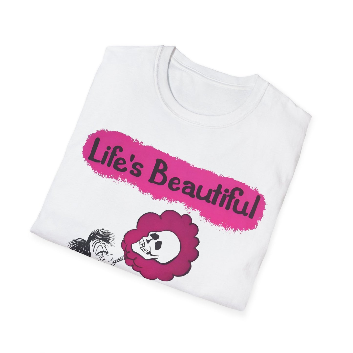 1960s/70s anti-drug poster tshirt "life's beautiful, why blow it?" by smartset smarteen s.o.s tshirt