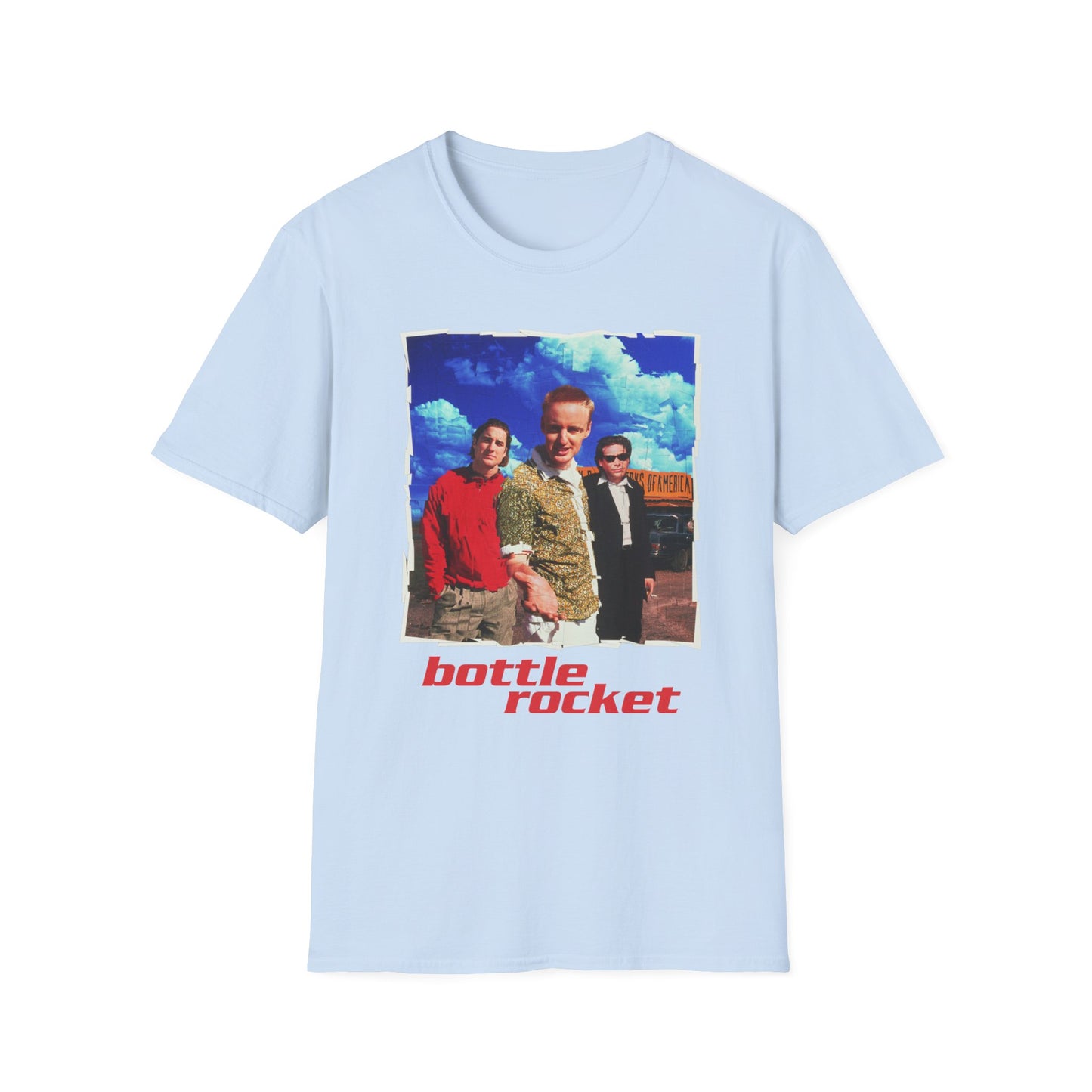 bottle rocket movie poster tshirt