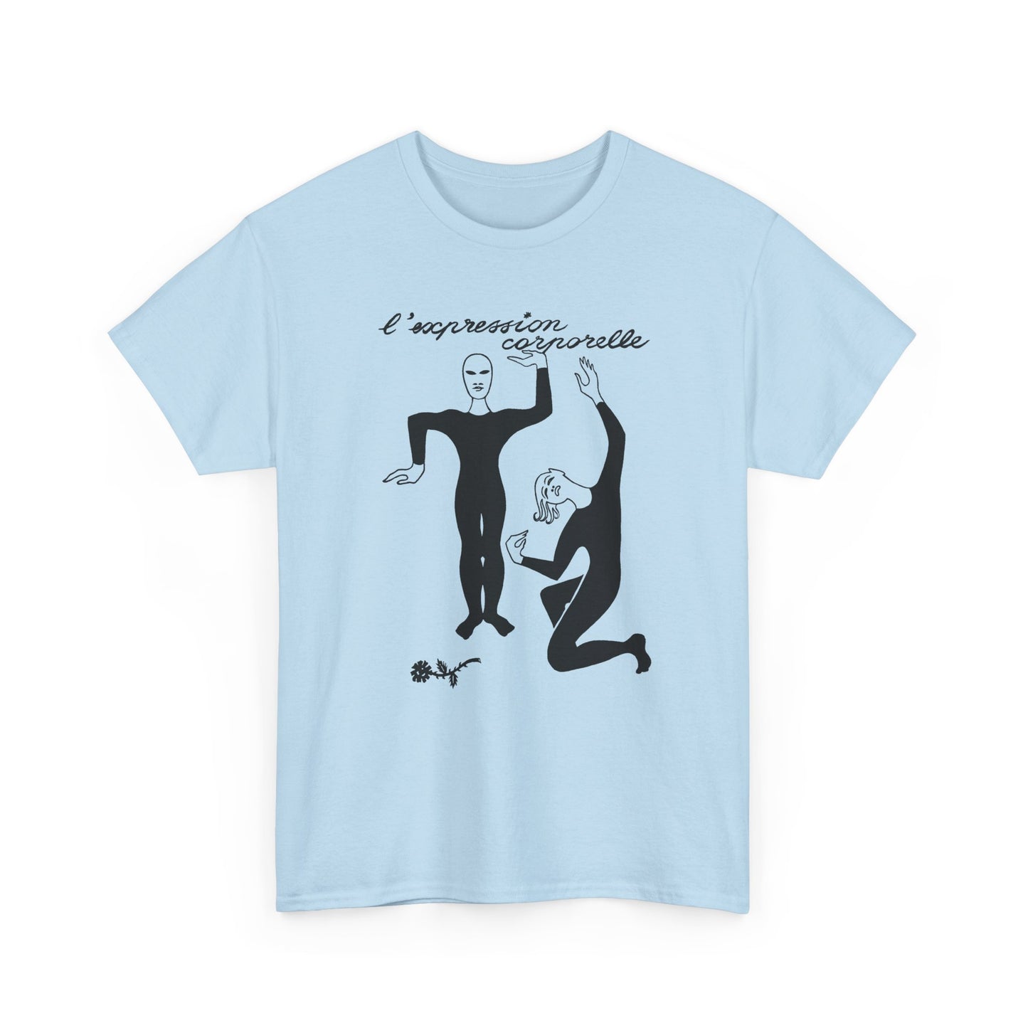 1968 french illustration of mimes from initiation au mime reproduction tshirt