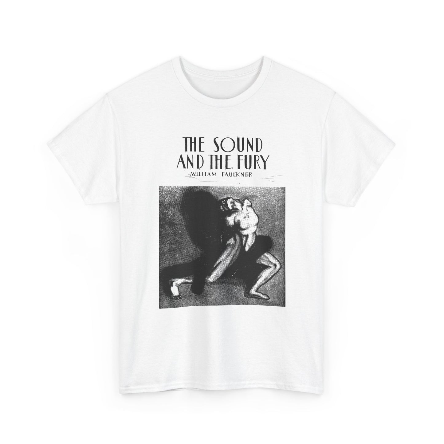 1929 the sound and the fury by william faulkner book cover edit tshirt