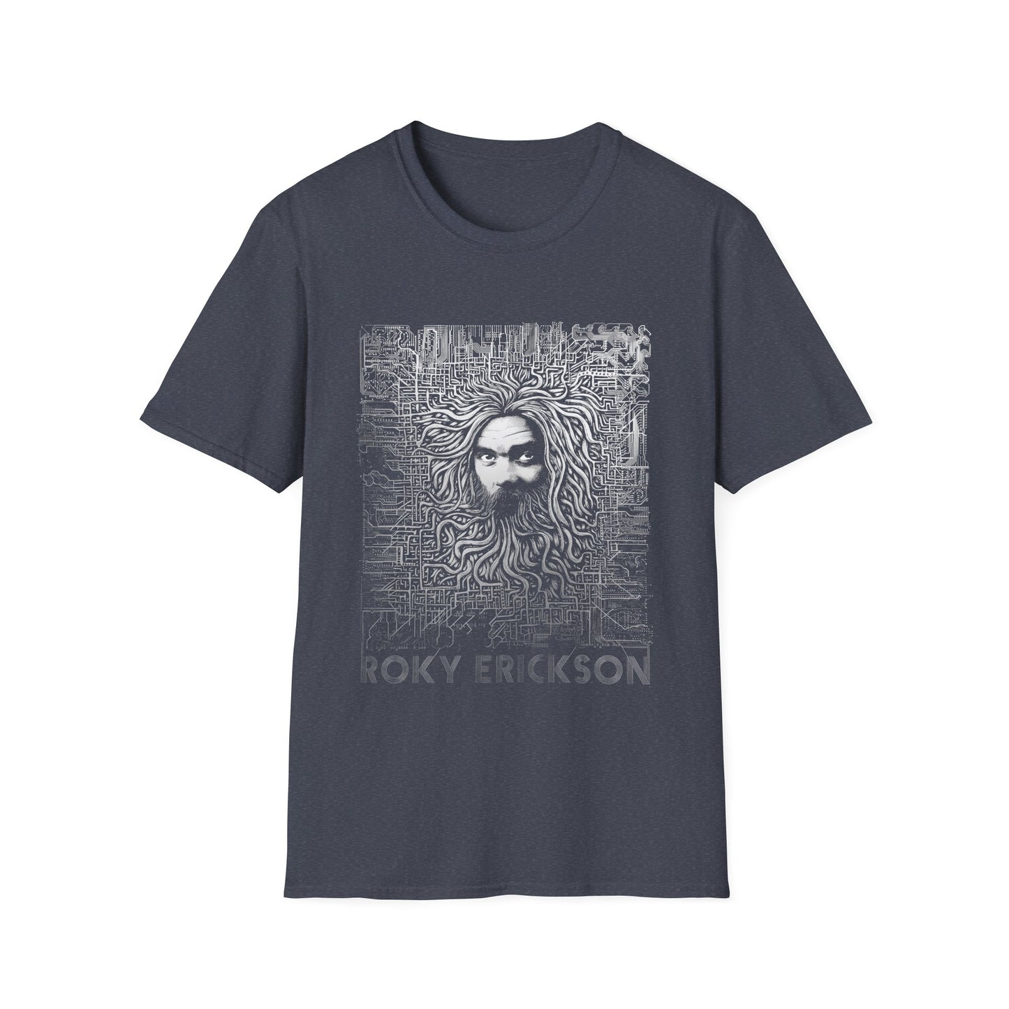 roky erickson tour poster in white tshirt