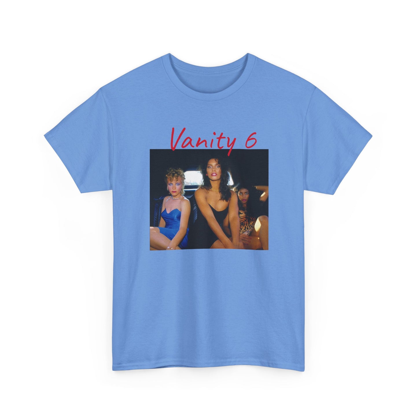 vanity 6 in a limousine tshirt
