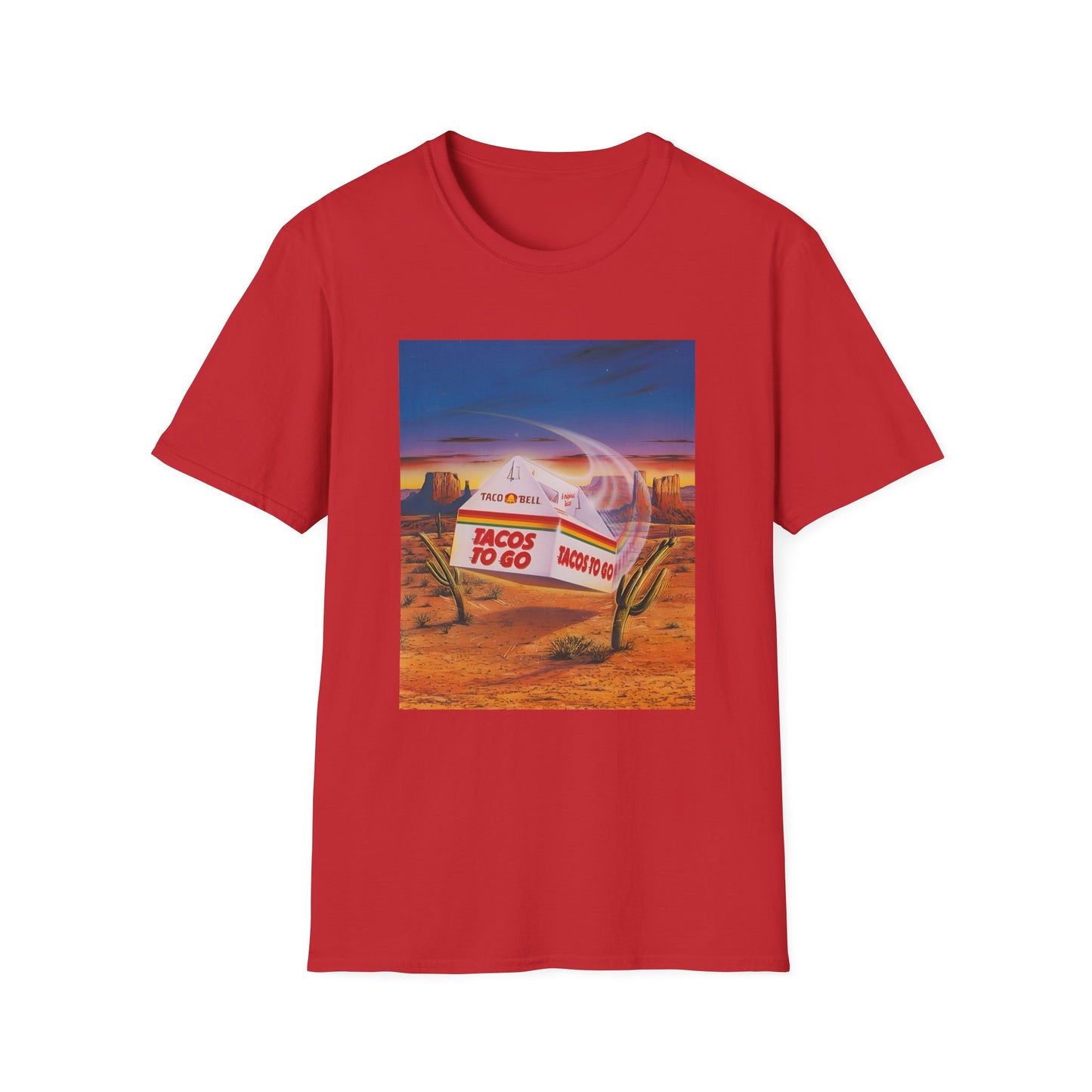 1980s retro taco bell advertisement tshirt
