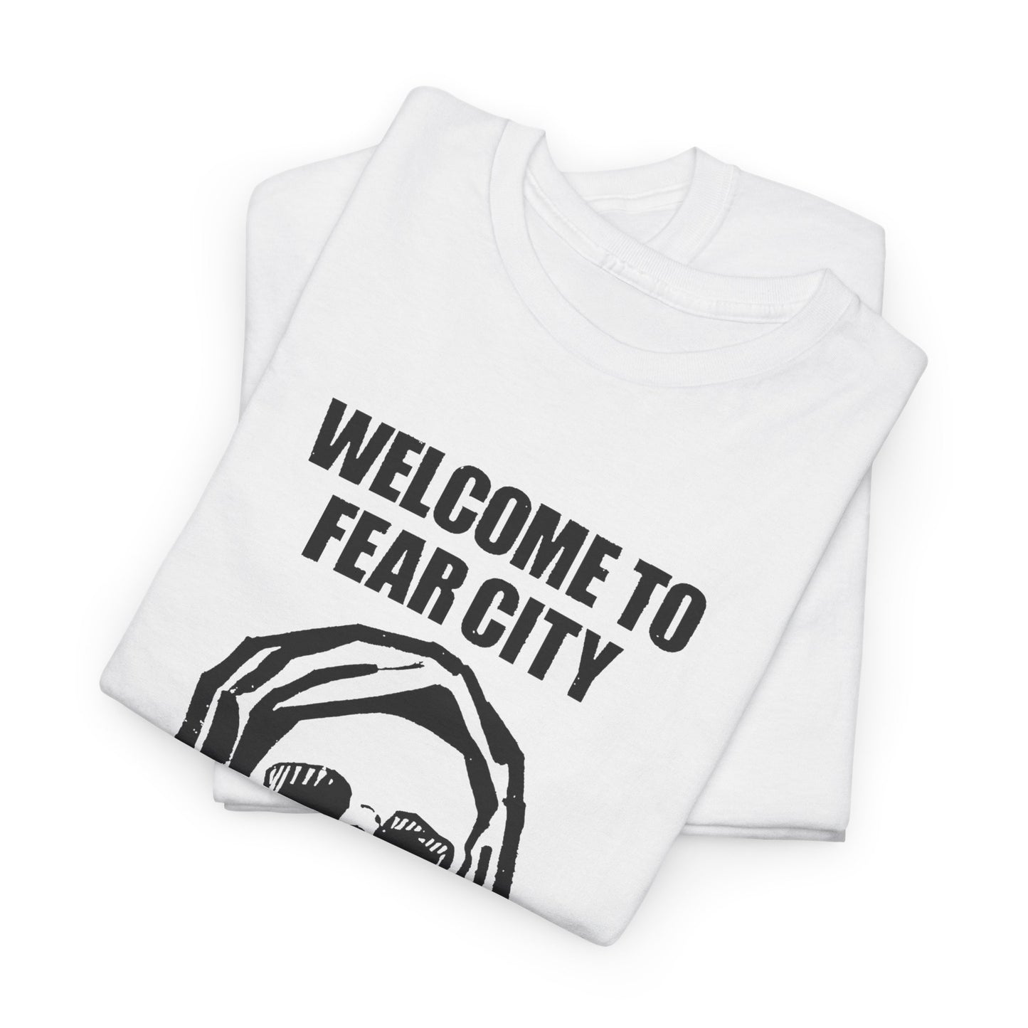 welcome to fear city 1975 new york pamphlet skull tshirt