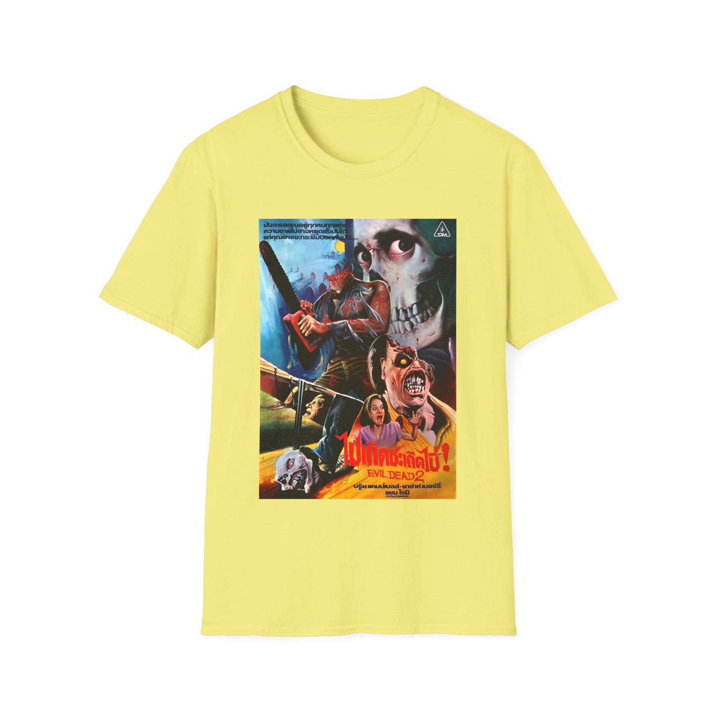 1987 thai movie poster for evil dead 2 tshirt