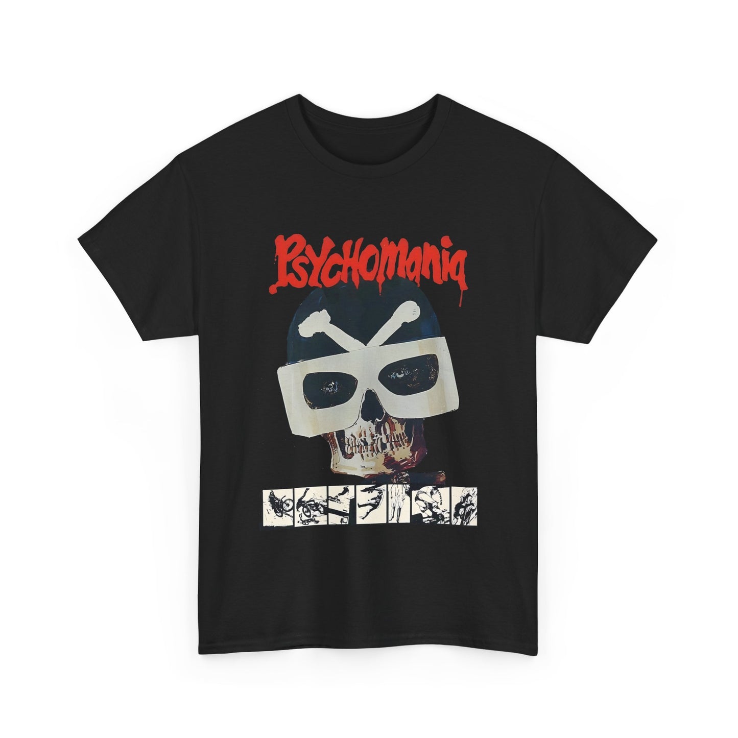 1973 psychomania movie poster no lettering tshirt