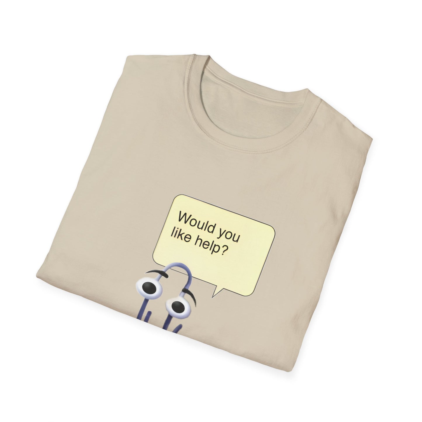 clippy tshirt "would you like help?" tshirt