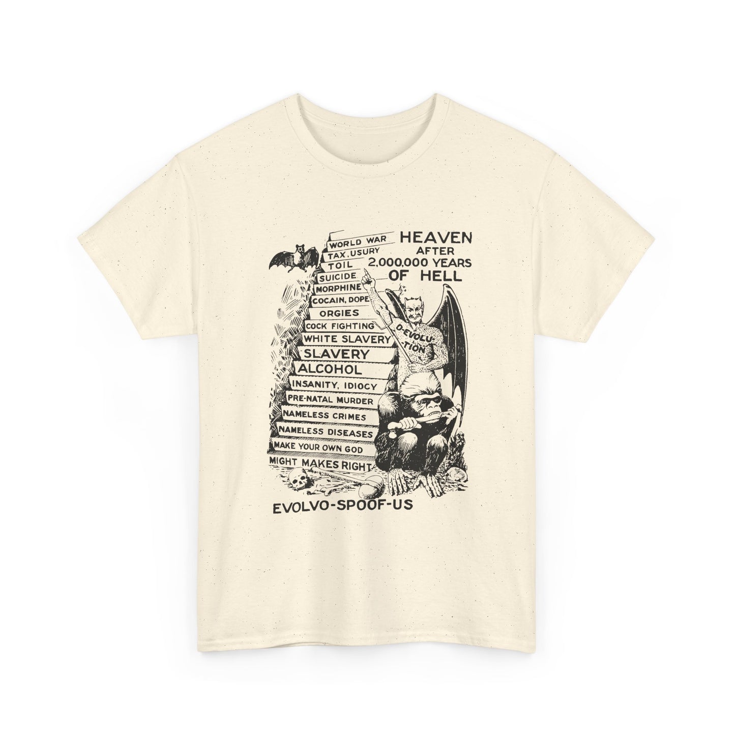 jocko-homo heavenbound b. h. shadduck 1925 religious pamphlet page six tshirt
