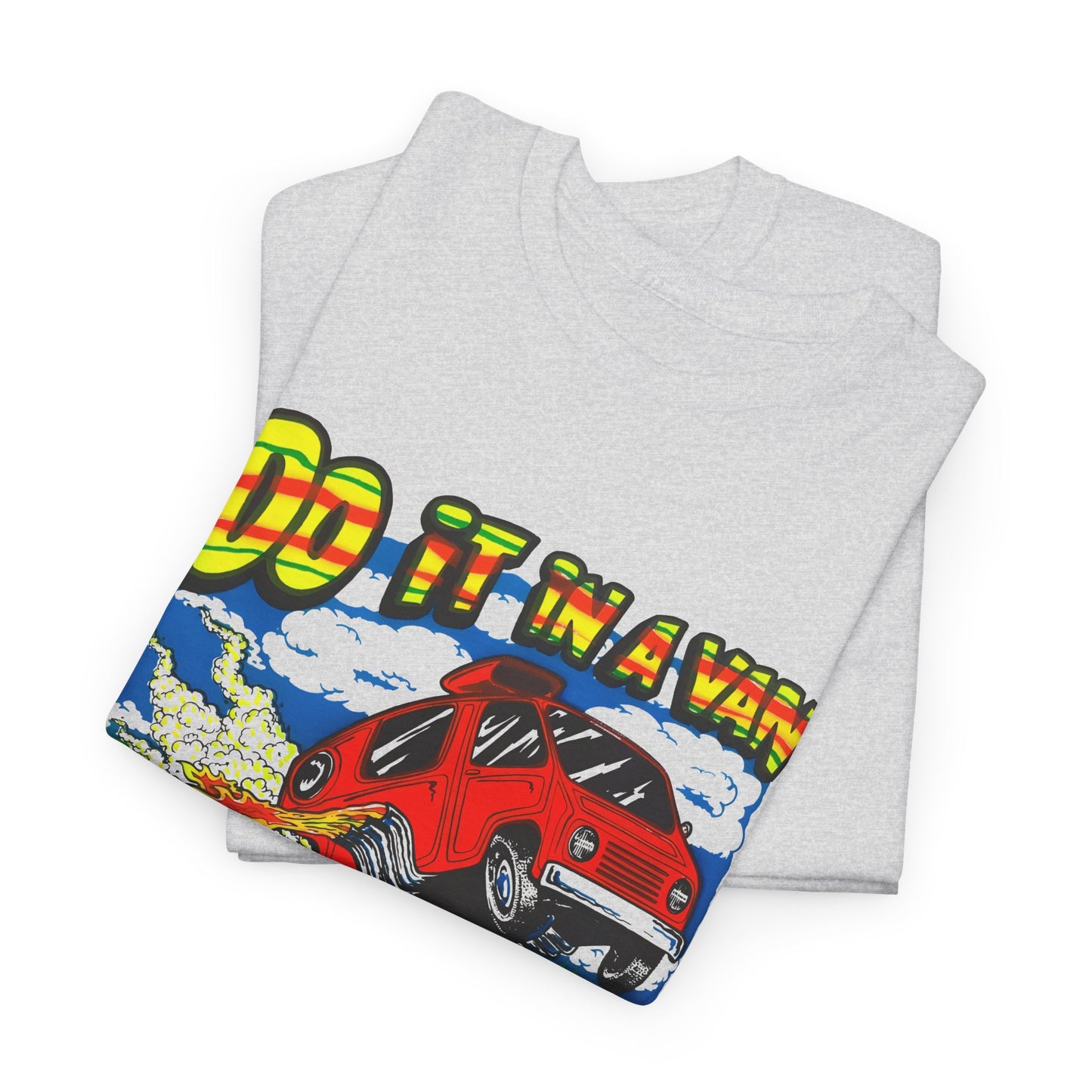 vintage 1975 do it in a van graphic reproduction tshirt