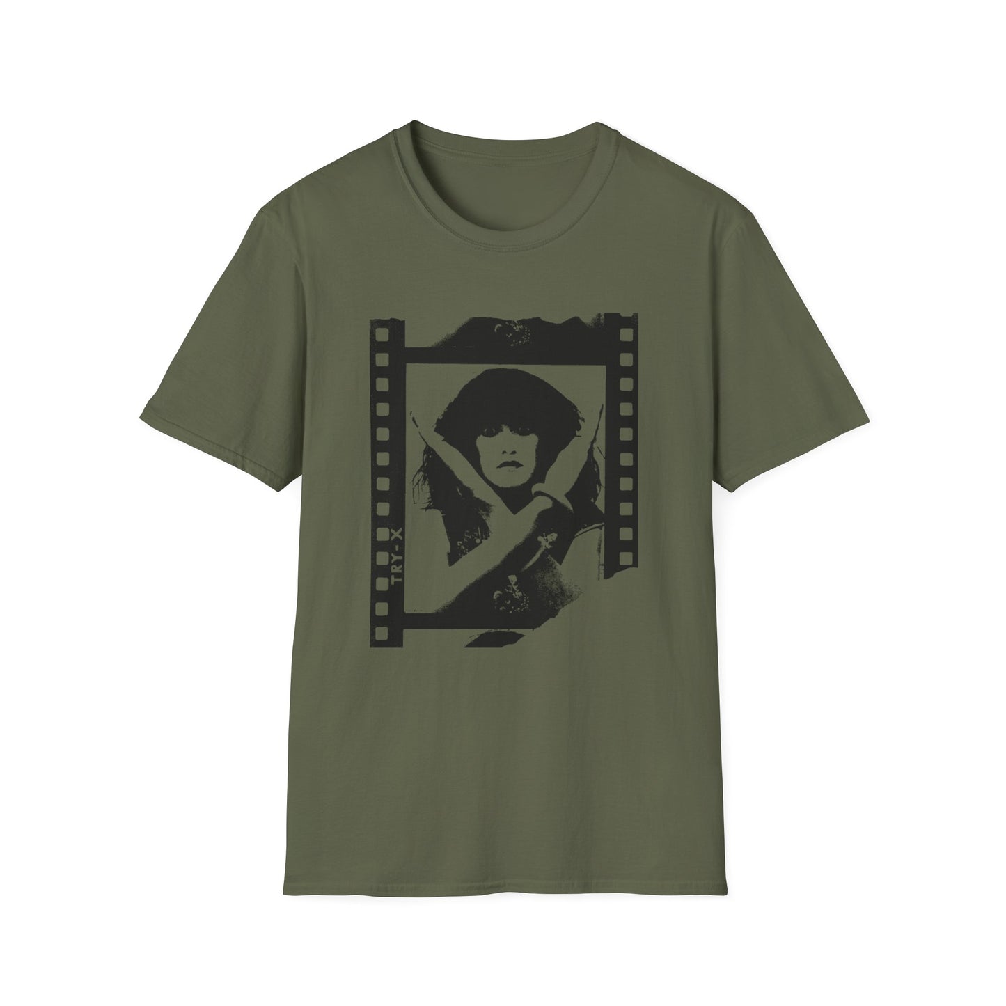 exene cervenka of x film negative photo tshirt