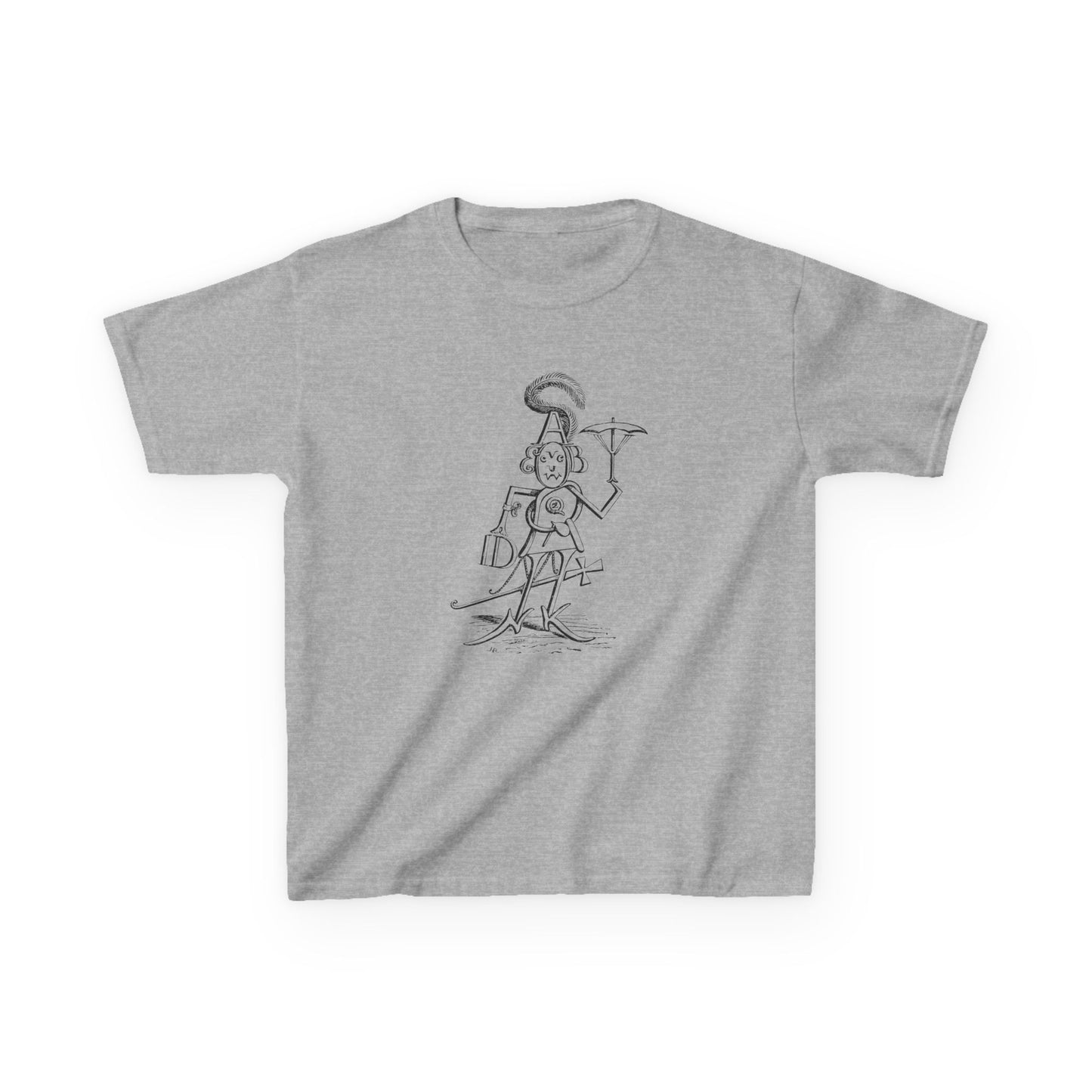 mr alphabet containing all 26 letters 1902 illustration by hugh rowley YOUTH SIZE short sleeve tee