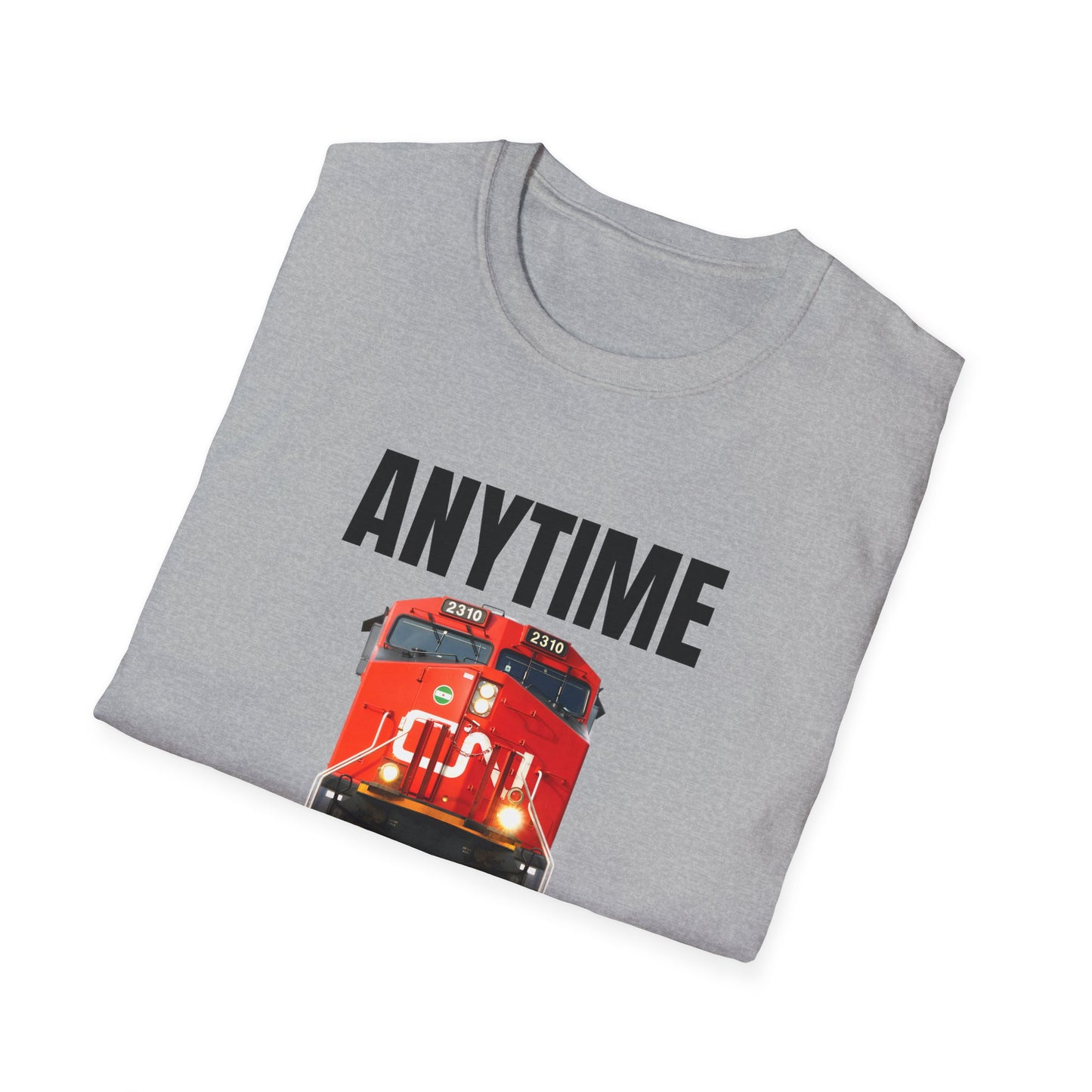 cn rail anytime is train time tshirt