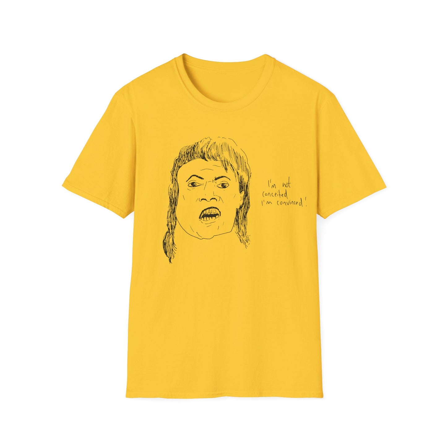 original drawing of little richard that time he was on arsenio hall in 1990 and said "i'm not conceited. i'm convinced!"