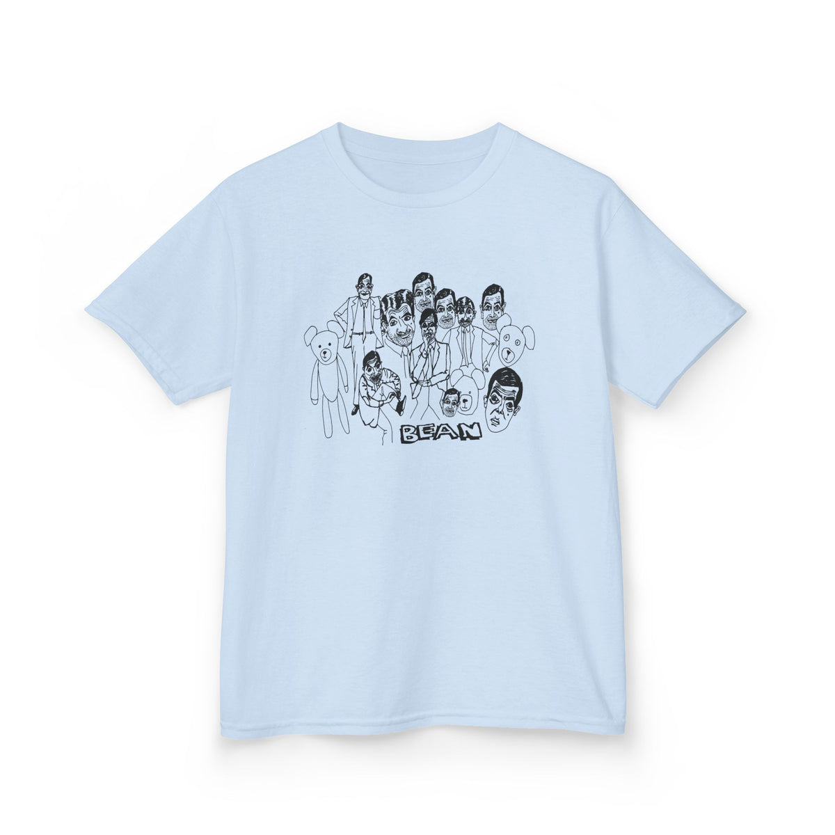 scary bean original drawing YOUTH SIZE short sleeve tee